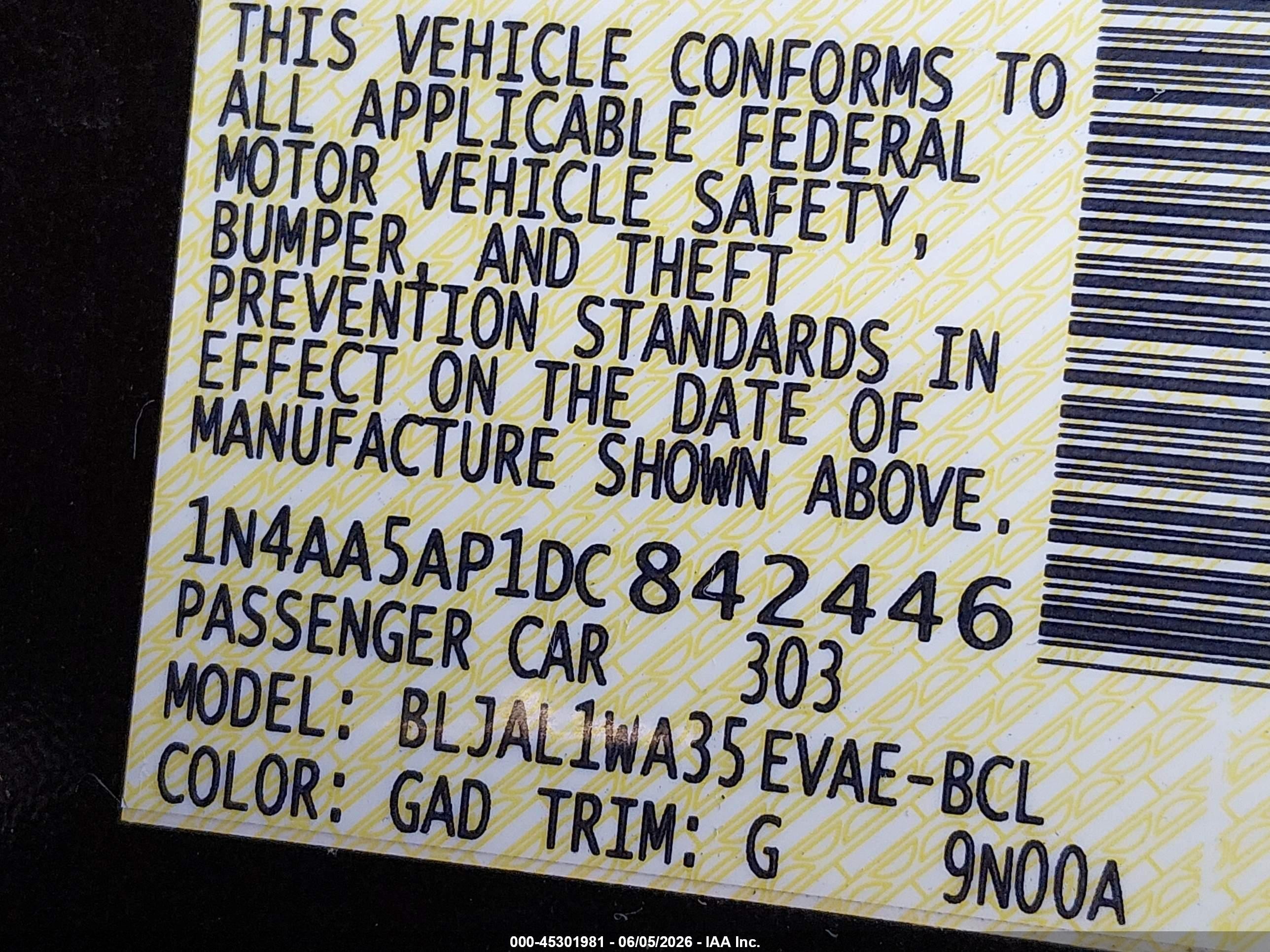 2013 Nissan Maxima 3.5 Sv Burgundy vin: 1N4AA5AP1DC842446