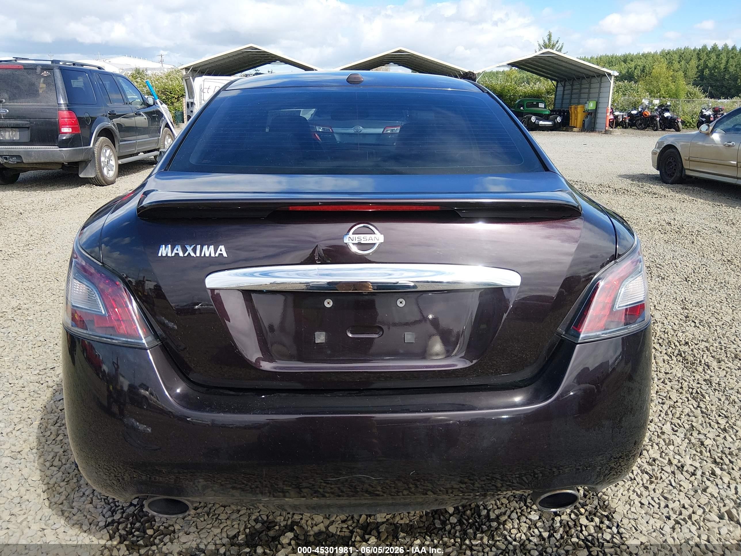 2013 Nissan Maxima 3.5 Sv Burgundy vin: 1N4AA5AP1DC842446