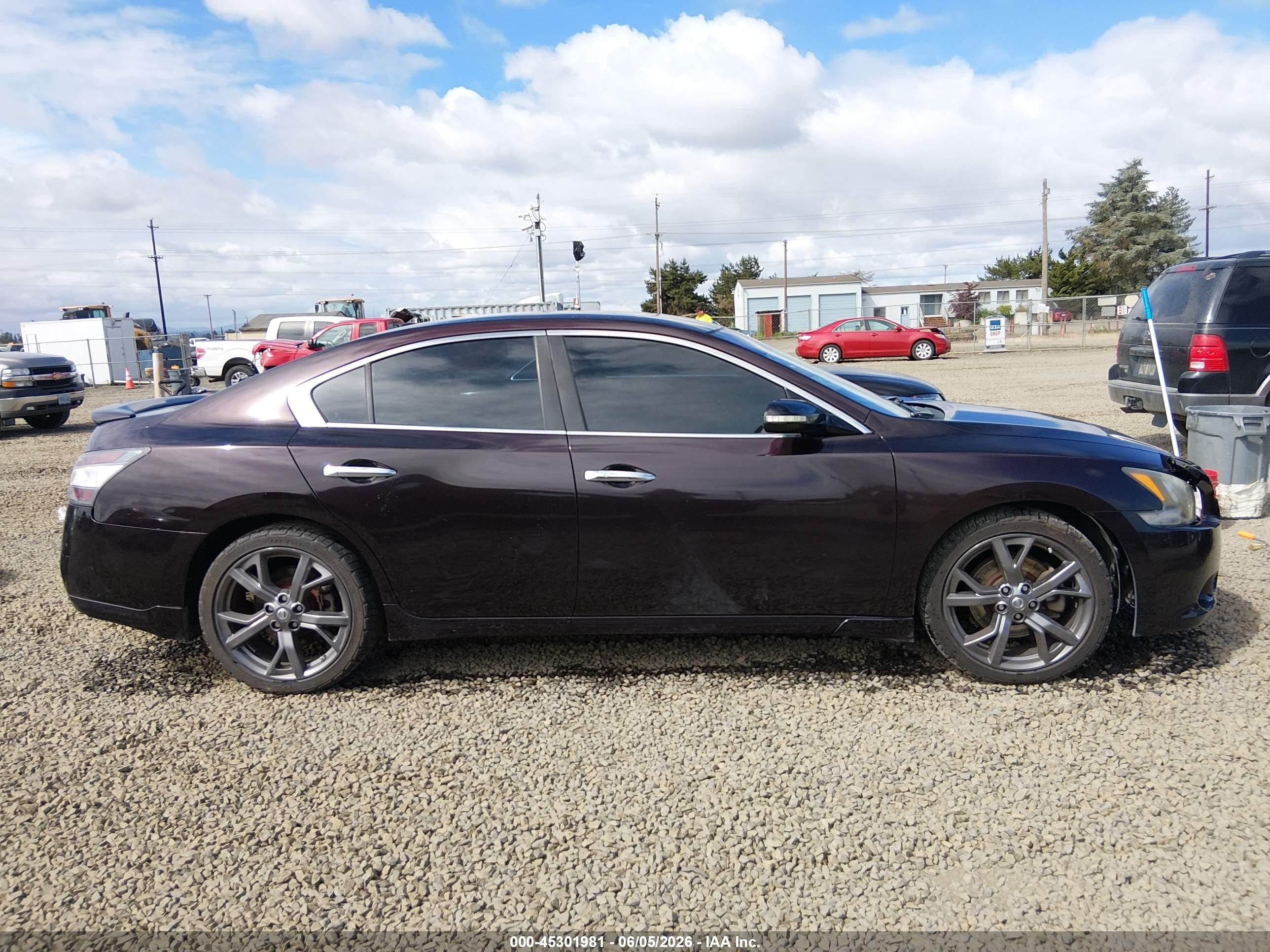 2013 Nissan Maxima 3.5 Sv Burgundy vin: 1N4AA5AP1DC842446