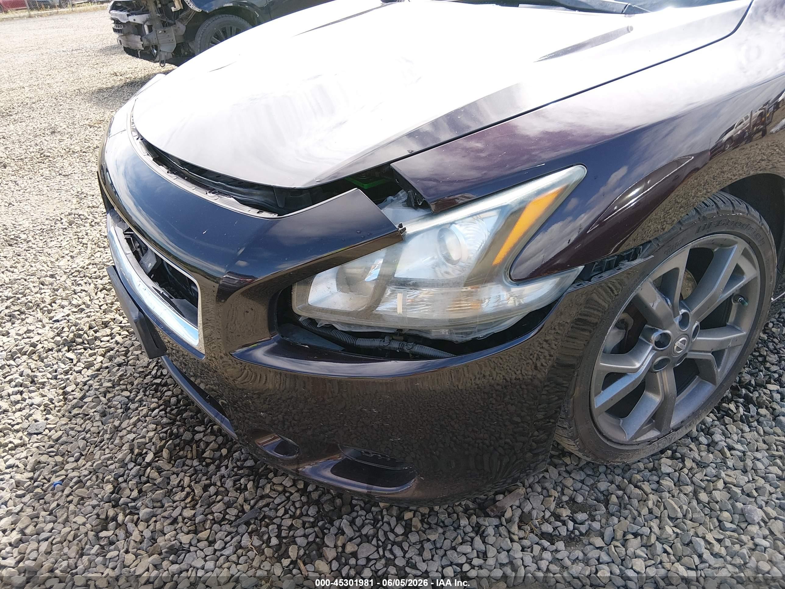 2013 Nissan Maxima 3.5 Sv Burgundy vin: 1N4AA5AP1DC842446
