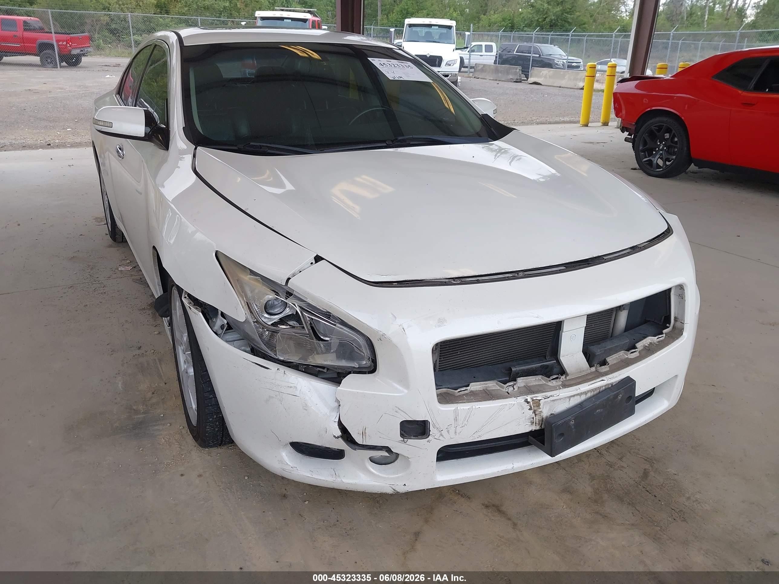 2013 Nissan Maxima 3.5 Sv White vin: 1N4AA5AP1DC843337