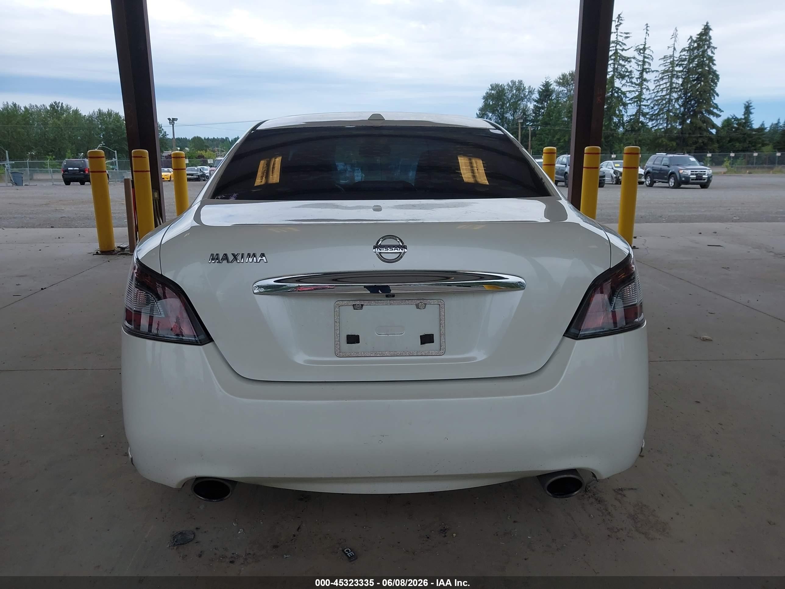 2013 Nissan Maxima 3.5 Sv White vin: 1N4AA5AP1DC843337