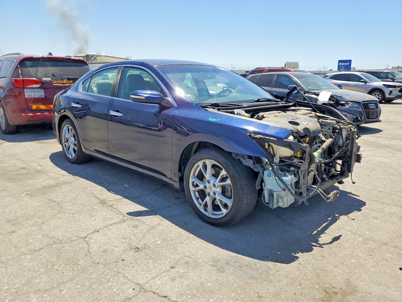 2013 Nissan Maxima 3.5 S Синий vin: 1N4AA5AP1DC847128