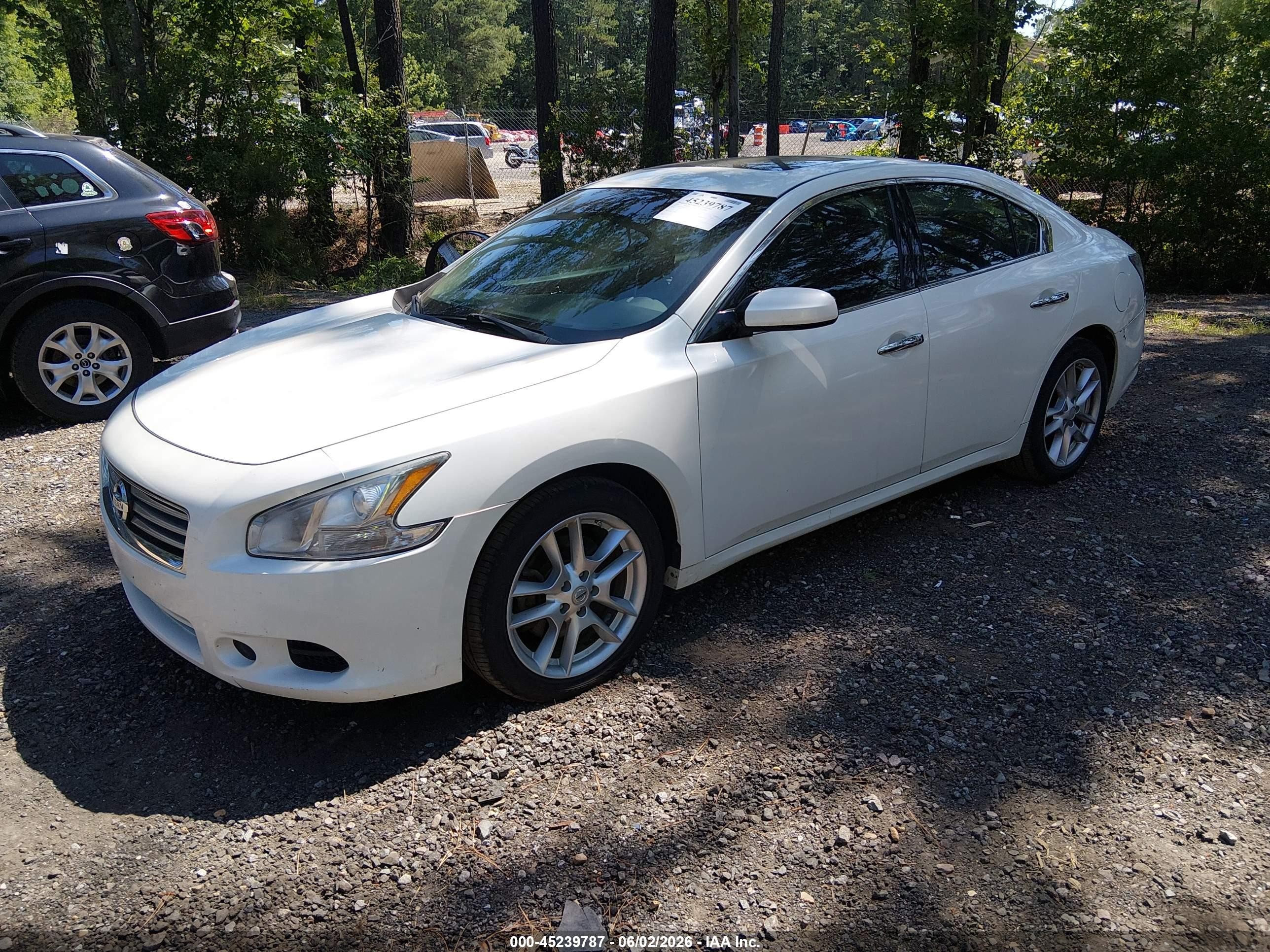 2014 Nissan Maxima 3.5 S White vin: 1N4AA5AP1EC432117