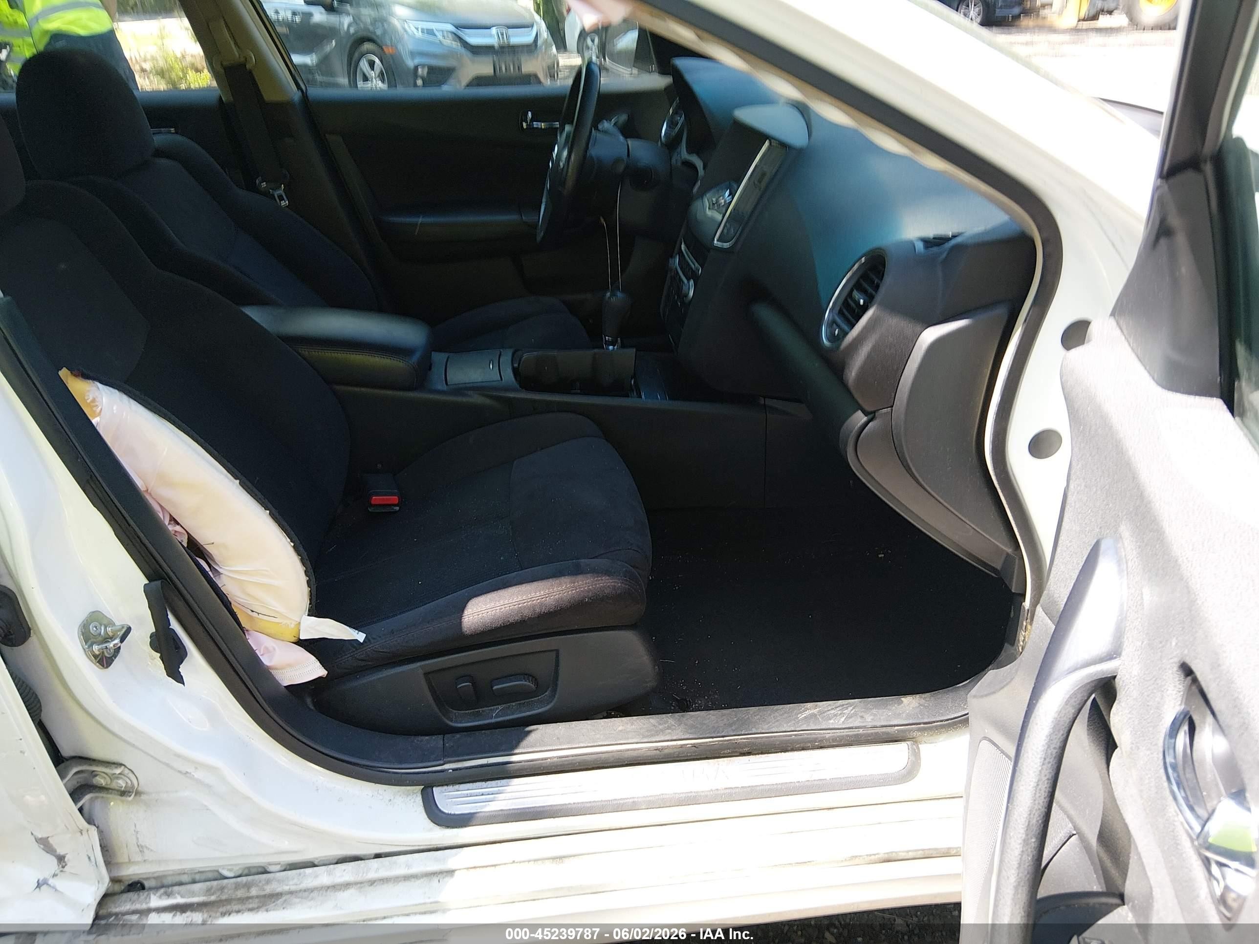 2014 Nissan Maxima 3.5 S White vin: 1N4AA5AP1EC432117
