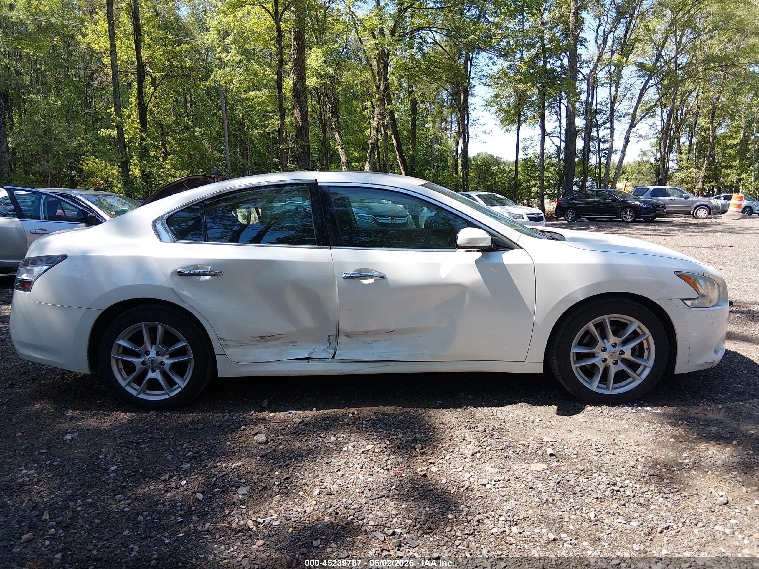2014 Nissan Maxima 3.5 S White vin: 1N4AA5AP1EC432117