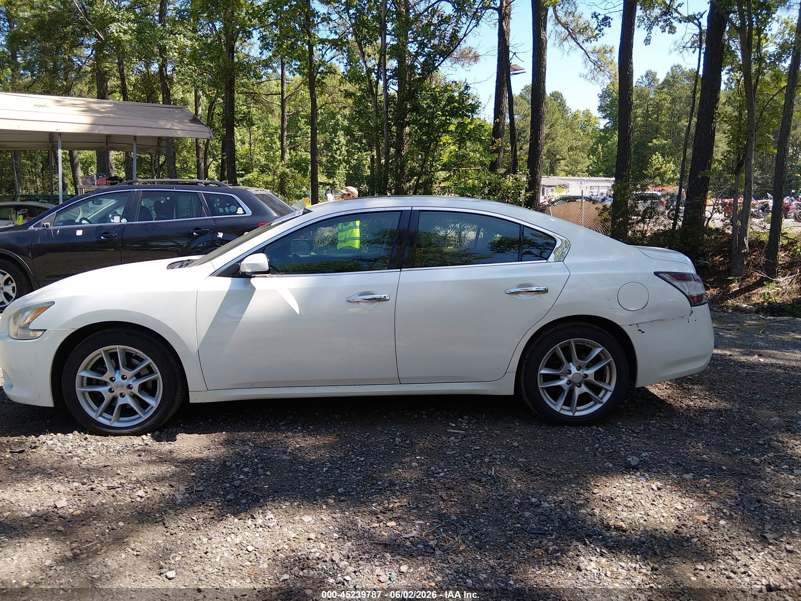 2014 Nissan Maxima 3.5 S White vin: 1N4AA5AP1EC432117