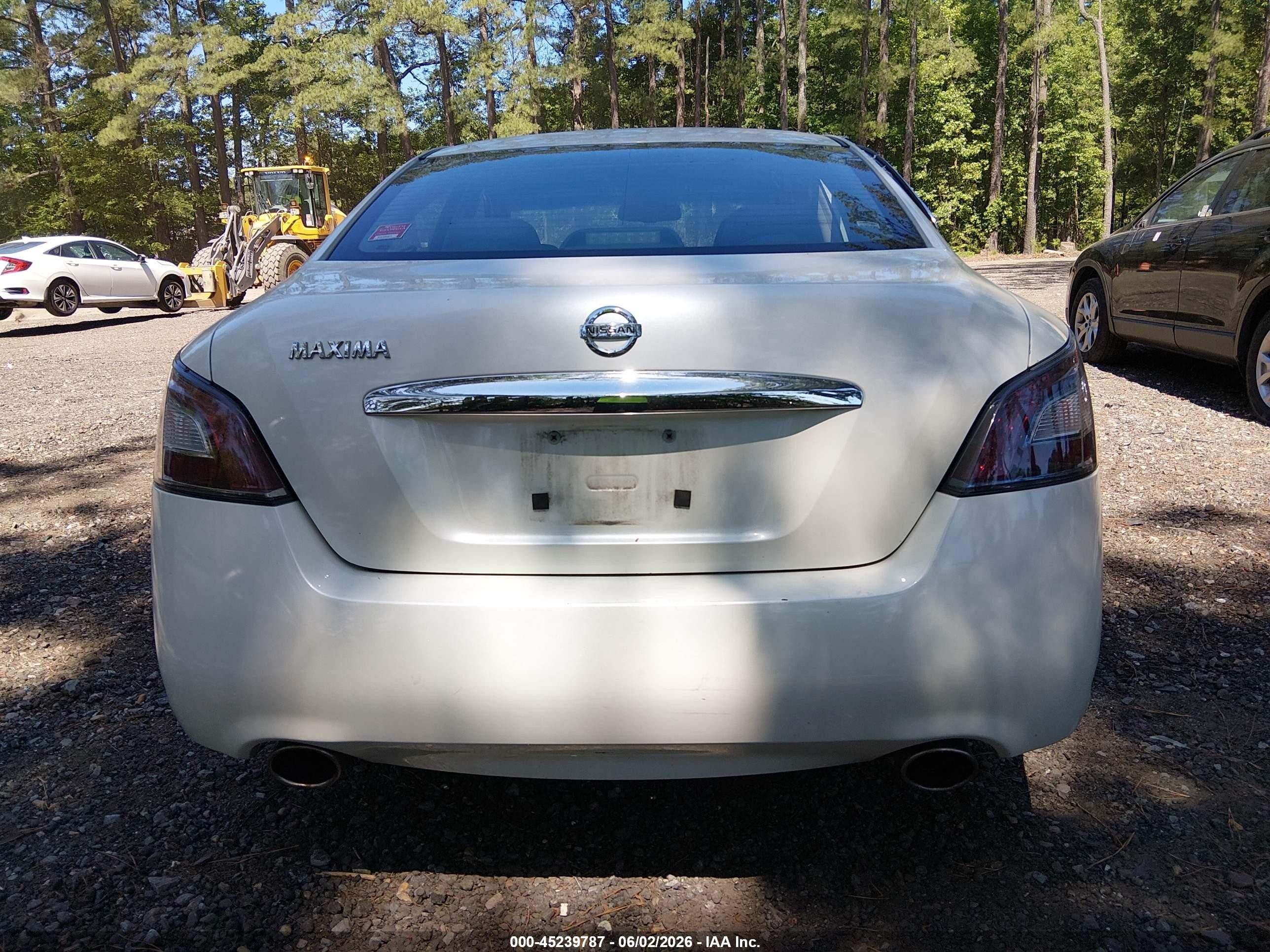 2014 Nissan Maxima 3.5 S White vin: 1N4AA5AP1EC432117