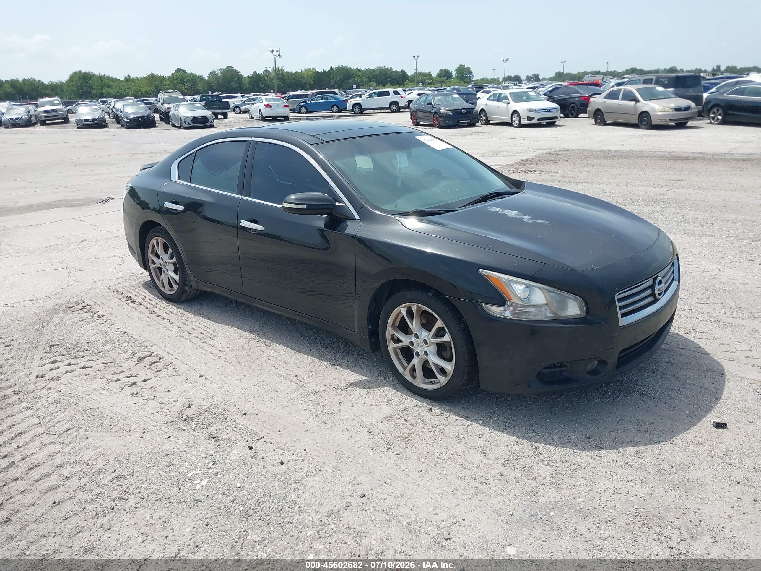 2014 Nissan Maxima 3.5 Sv Black vin: 1N4AA5AP1EC434157