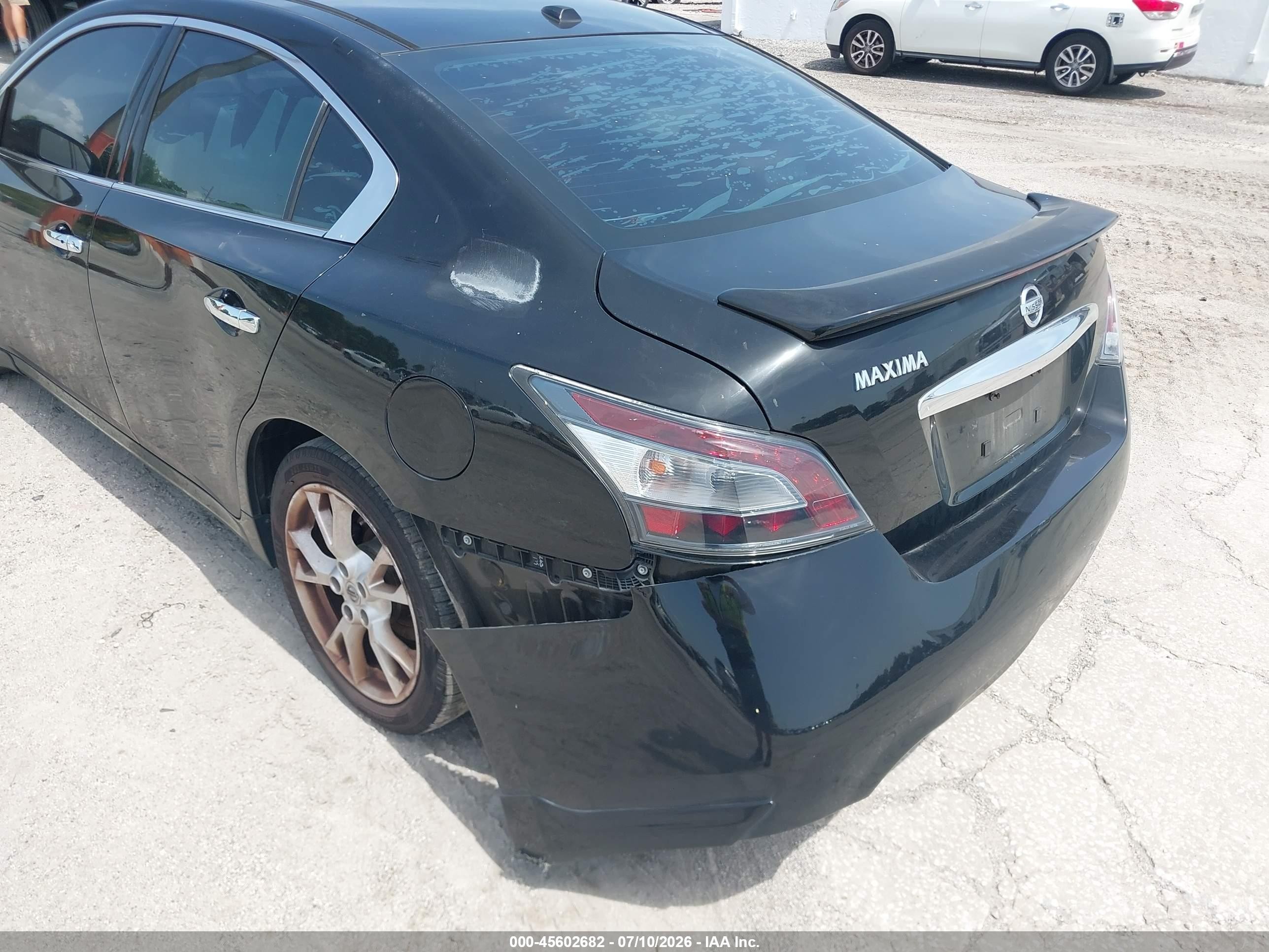 2014 Nissan Maxima 3.5 Sv Black vin: 1N4AA5AP1EC434157
