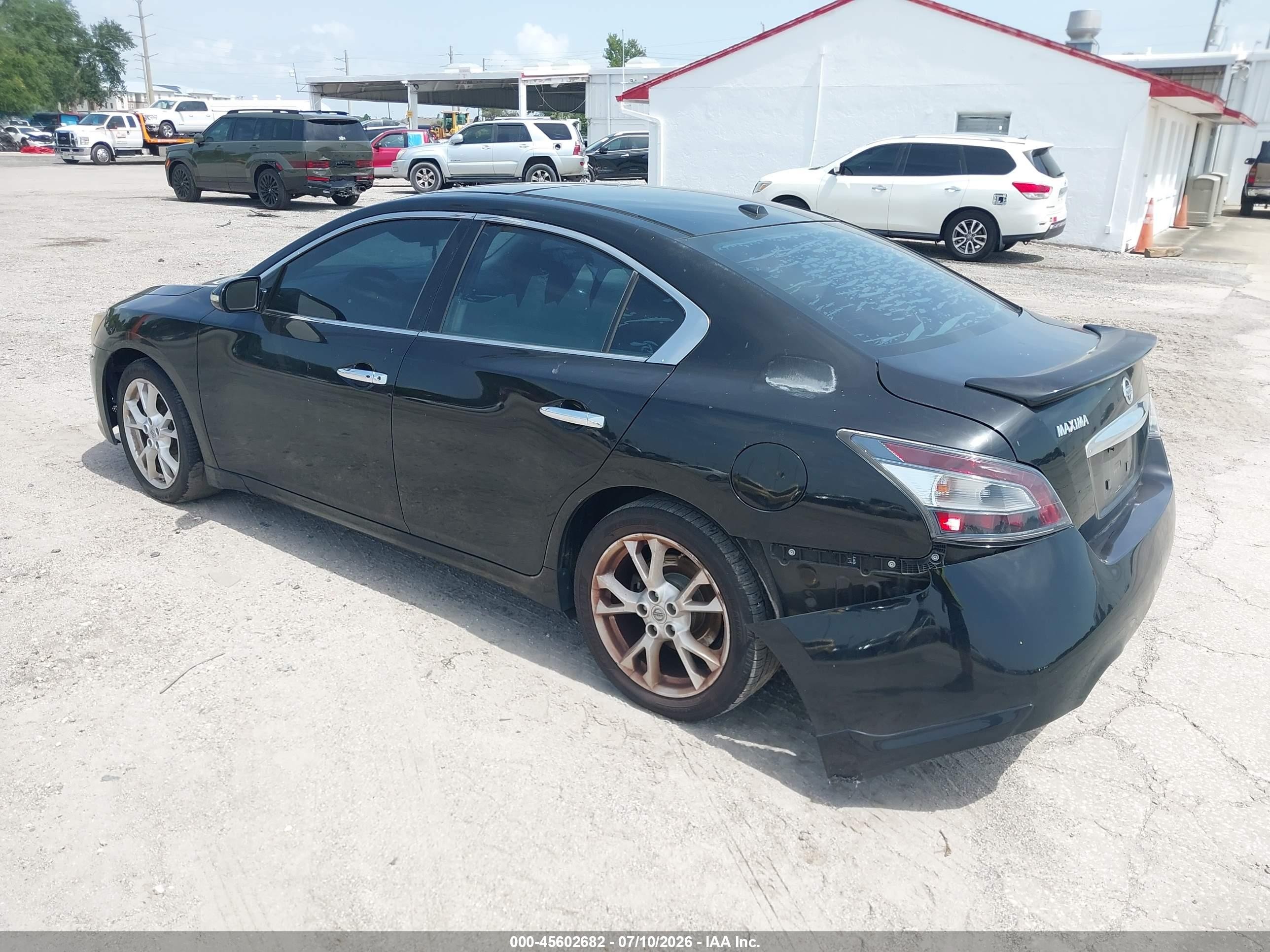 2014 Nissan Maxima 3.5 Sv Black vin: 1N4AA5AP1EC434157