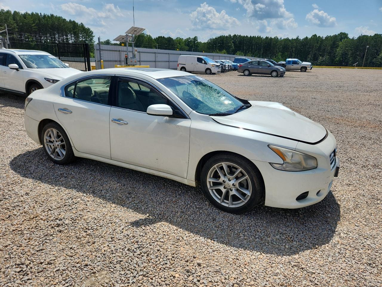 2014 Nissan Maxima 3.5 S White vin: 1N4AA5AP1EC434160