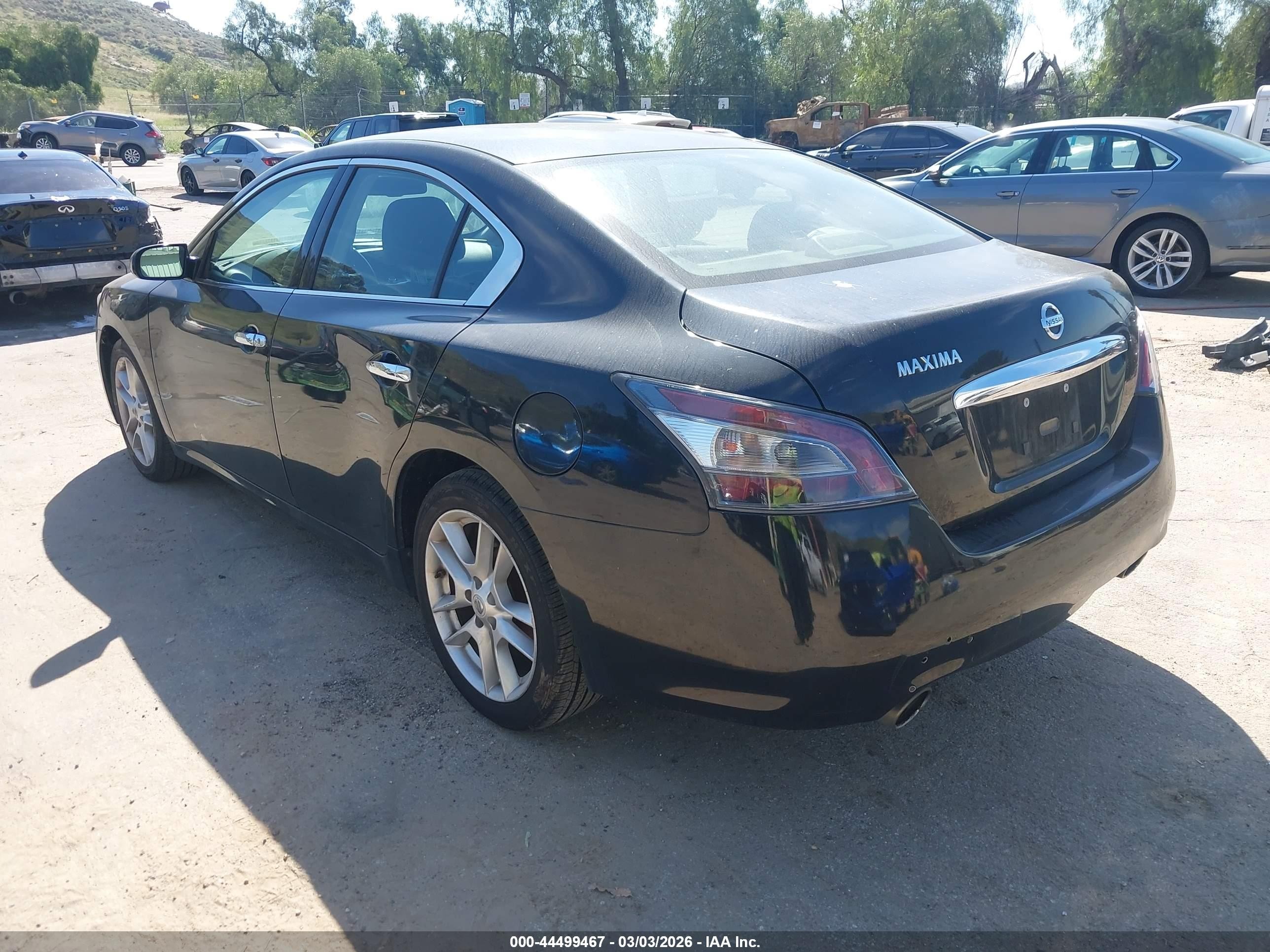 2014 Nissan Maxima 3.5 S Black vin: 1N4AA5AP1EC437415