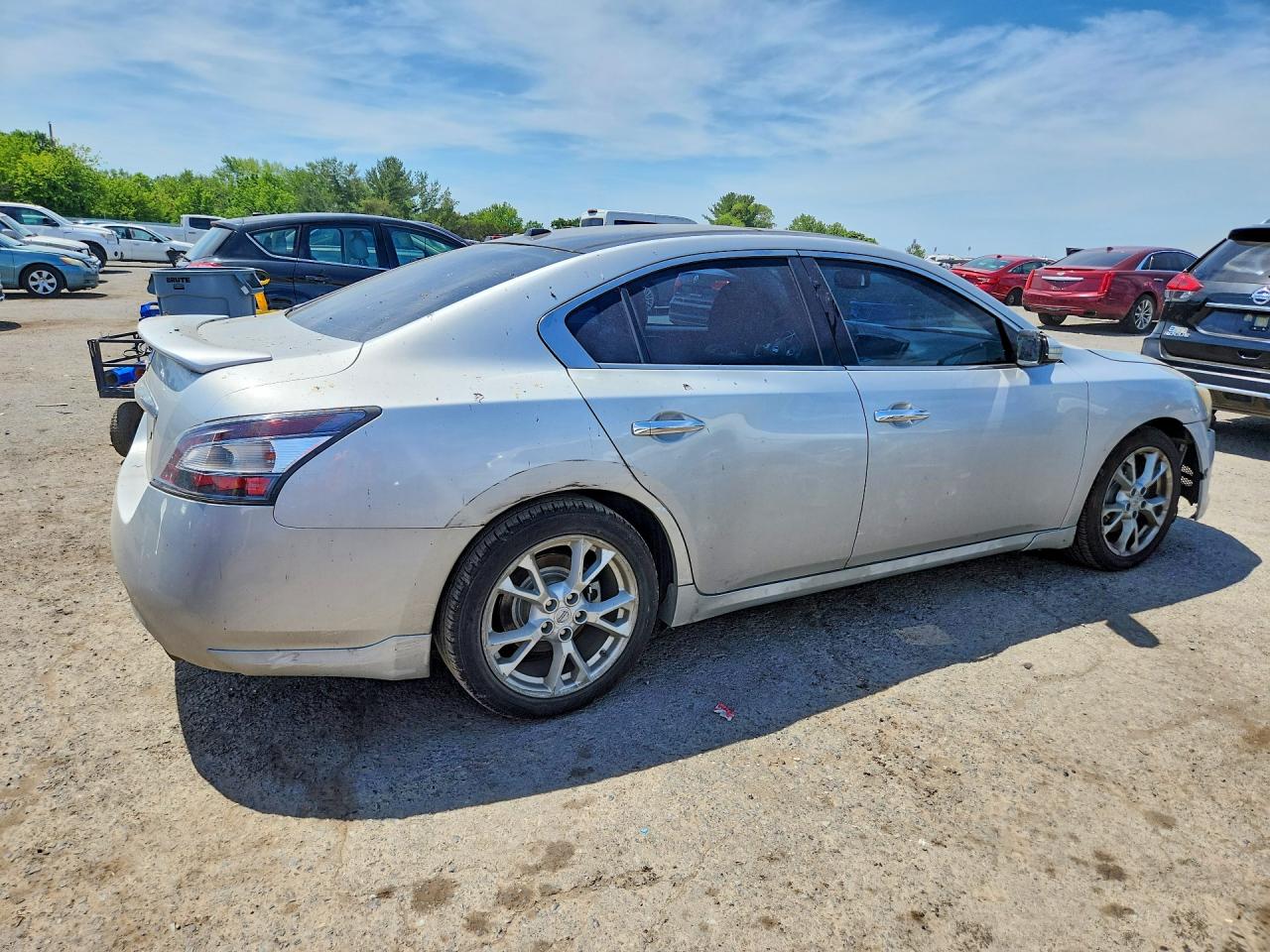 2014 Nissan Maxima 3.5 Sv Silver vin: 1N4AA5AP1EC441710