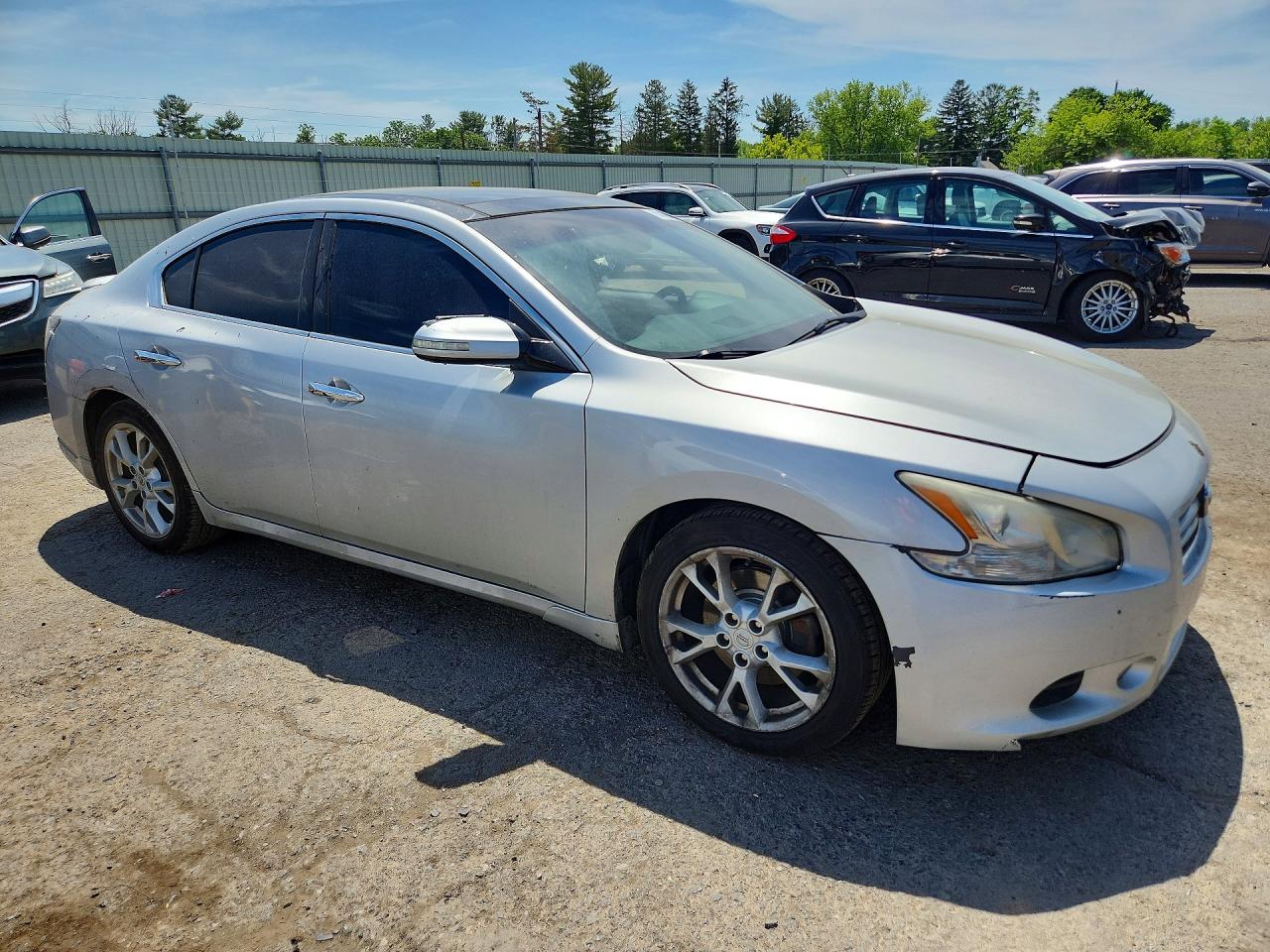 2014 Nissan Maxima 3.5 Sv Silver vin: 1N4AA5AP1EC441710