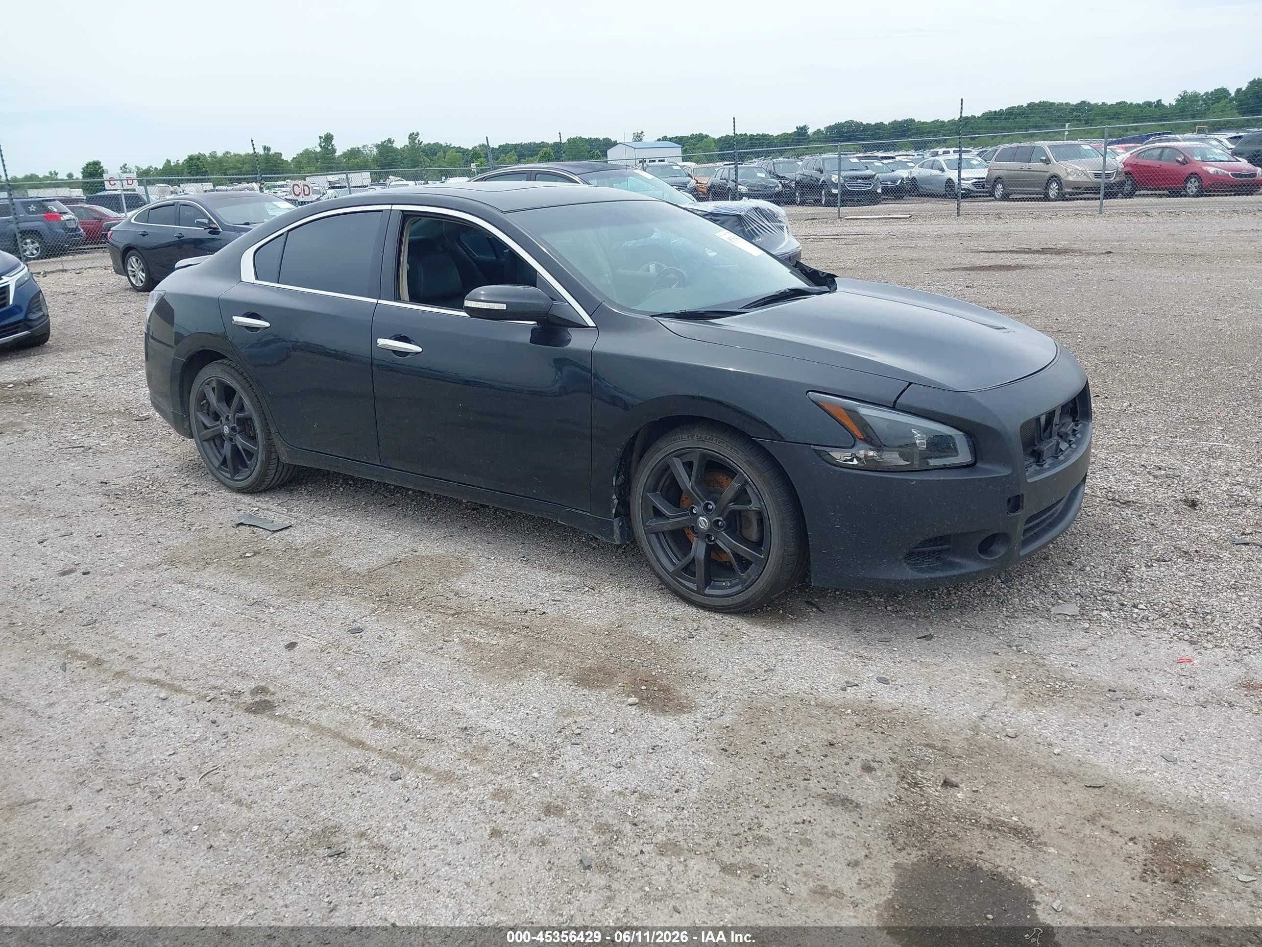 2014 Nissan Maxima 3.5 Sv Black vin: 1N4AA5AP1EC450455