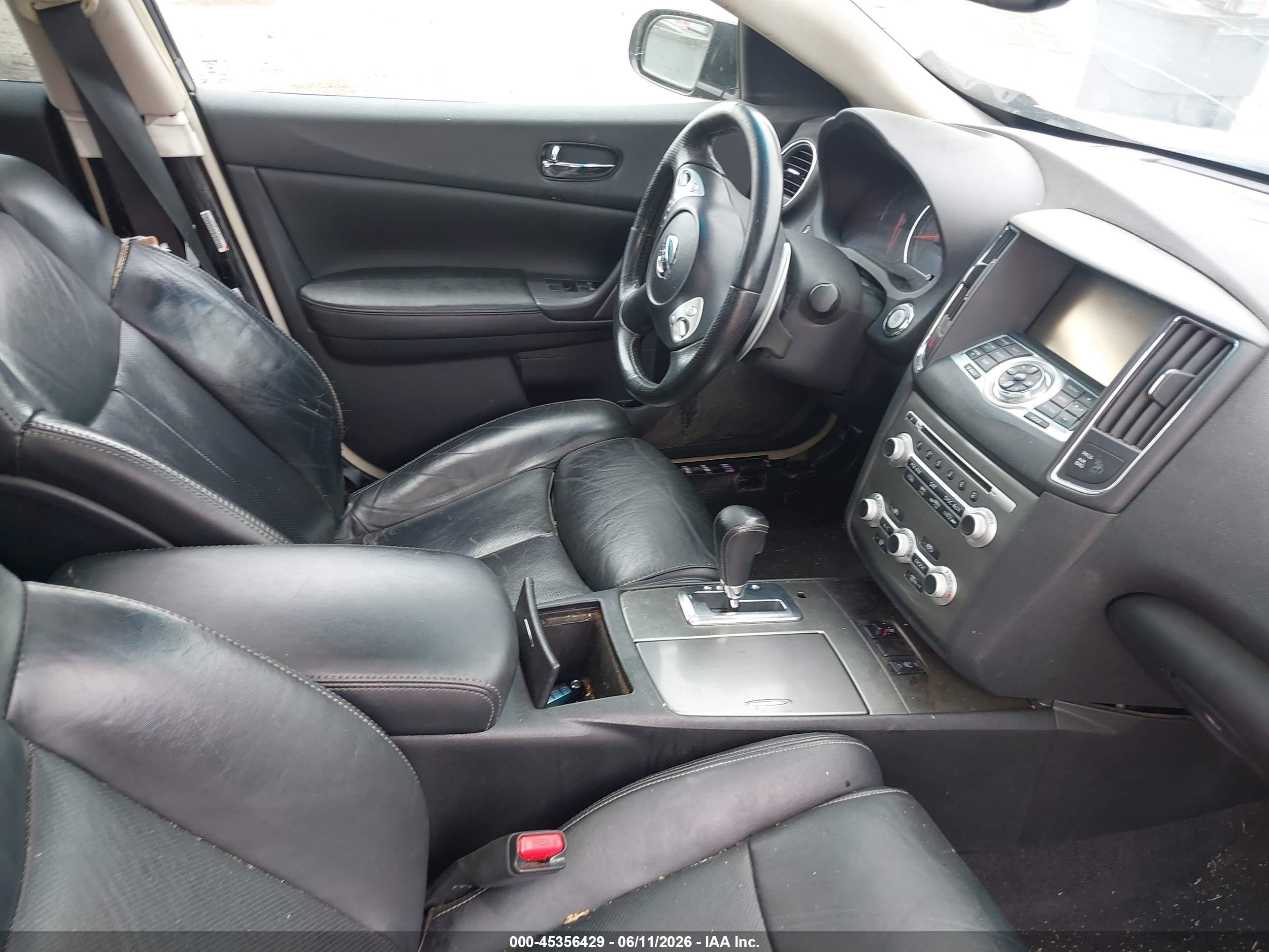 2014 Nissan Maxima 3.5 Sv Black vin: 1N4AA5AP1EC450455