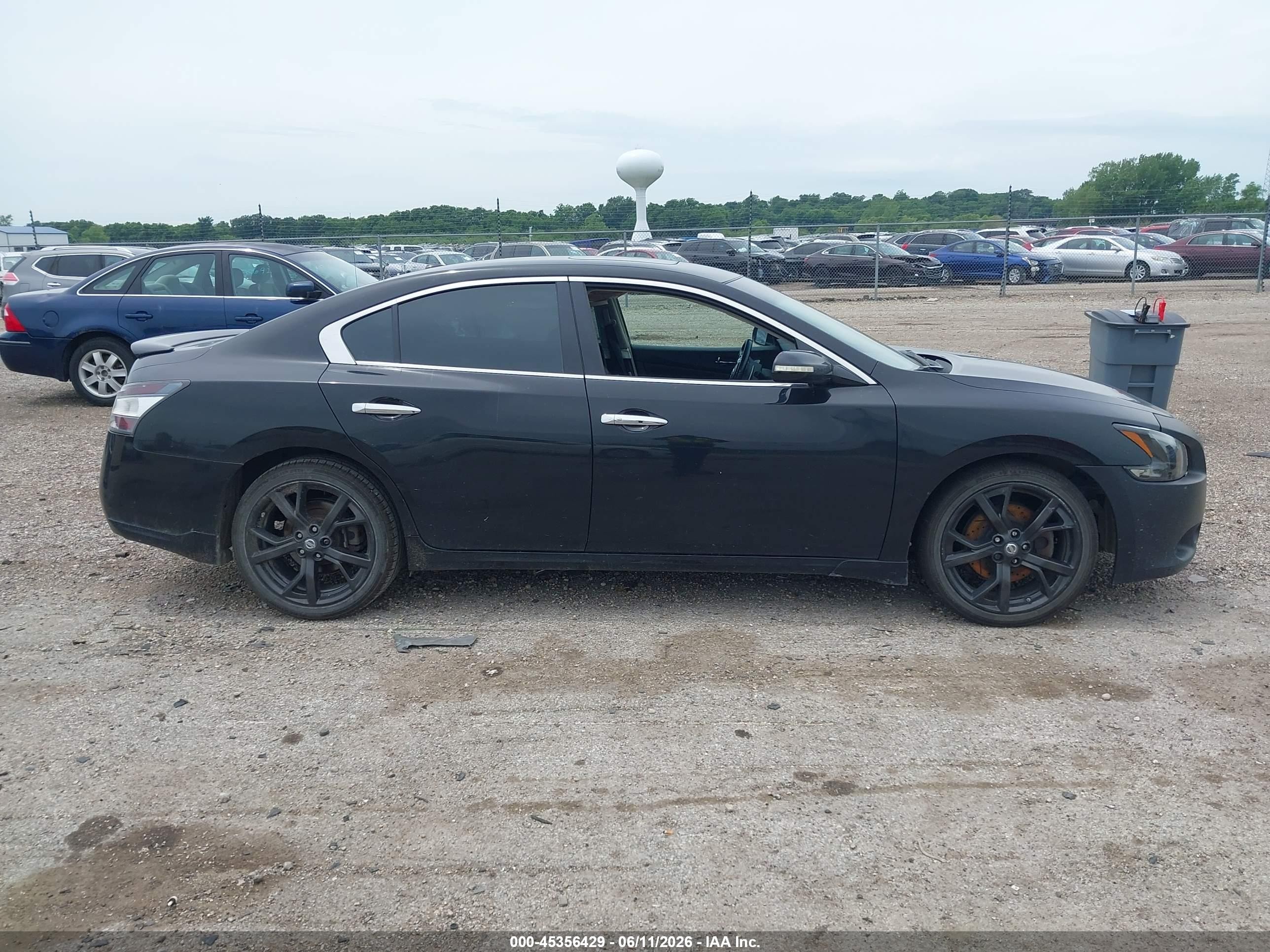 2014 Nissan Maxima 3.5 Sv Black vin: 1N4AA5AP1EC450455