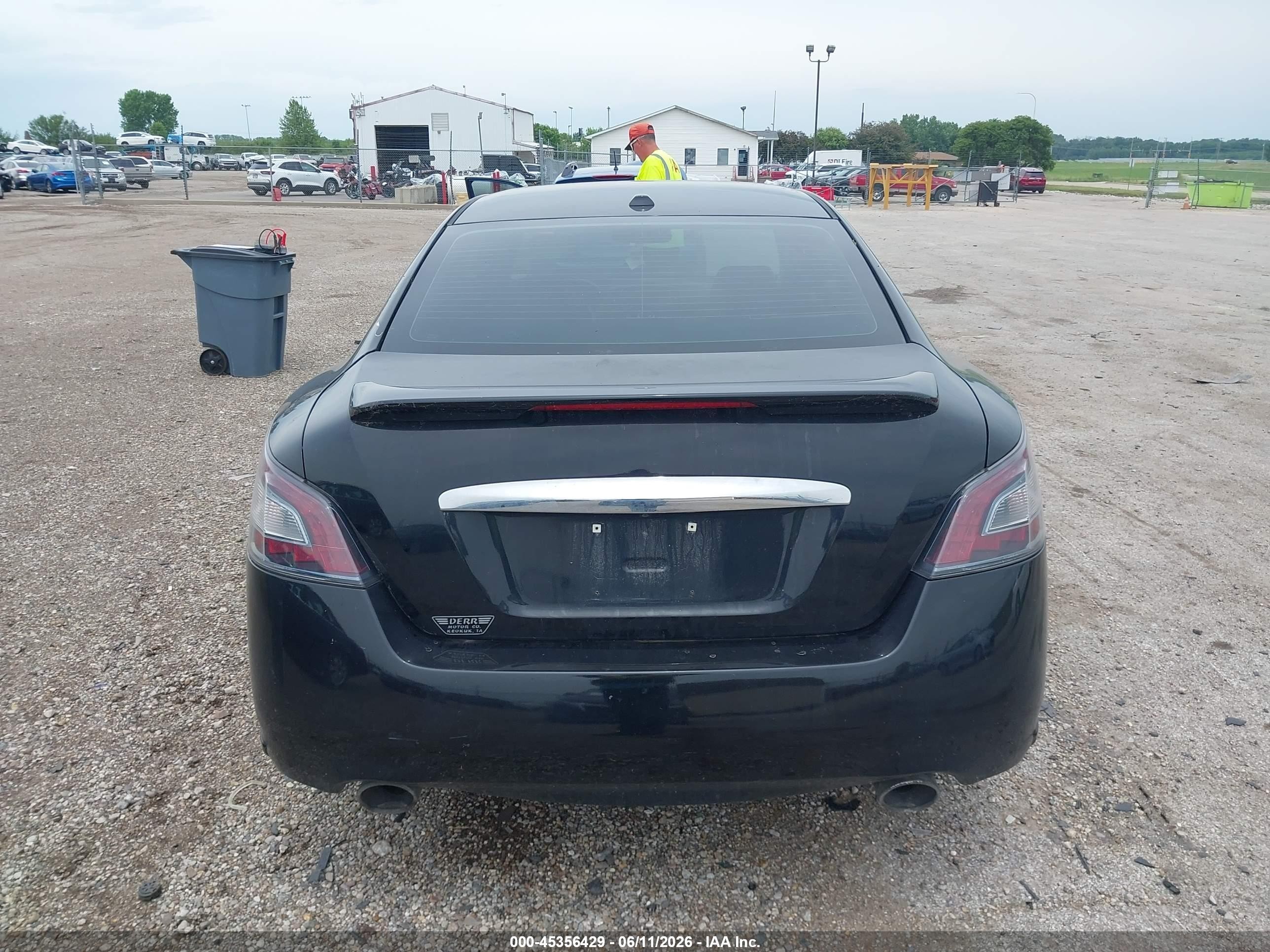 2014 Nissan Maxima 3.5 Sv Black vin: 1N4AA5AP1EC450455