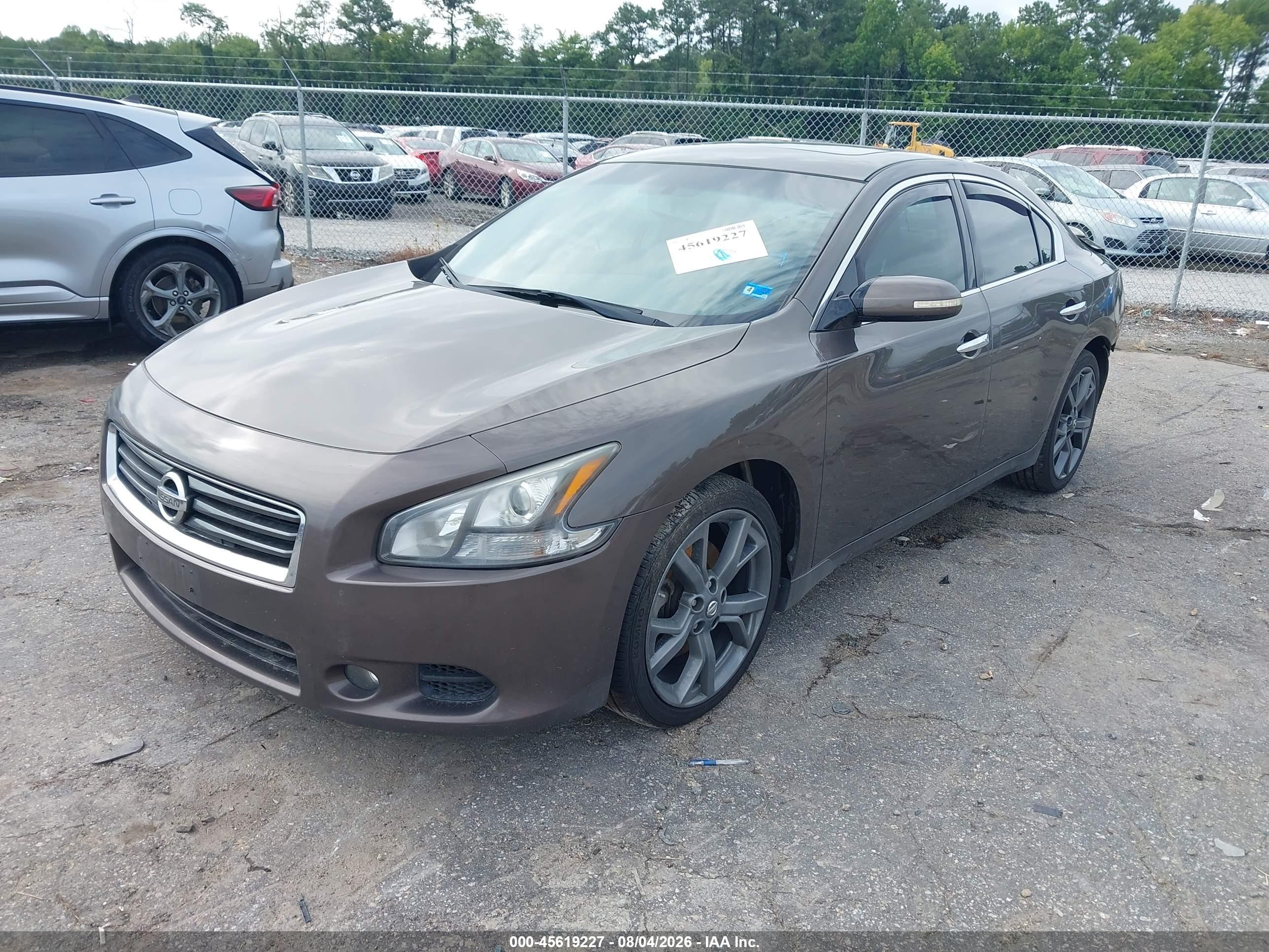 2014 Nissan Maxima 3.5 Sv Gray vin: 1N4AA5AP1EC451346