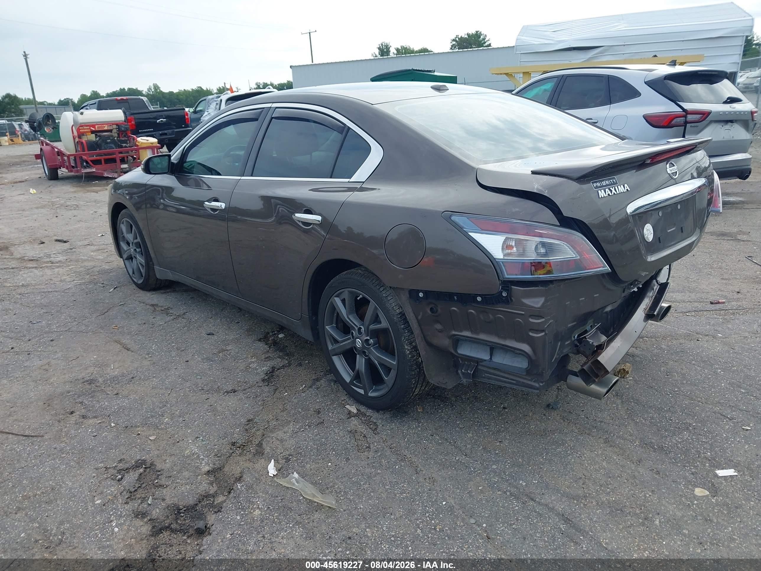 2014 Nissan Maxima 3.5 Sv Gray vin: 1N4AA5AP1EC451346