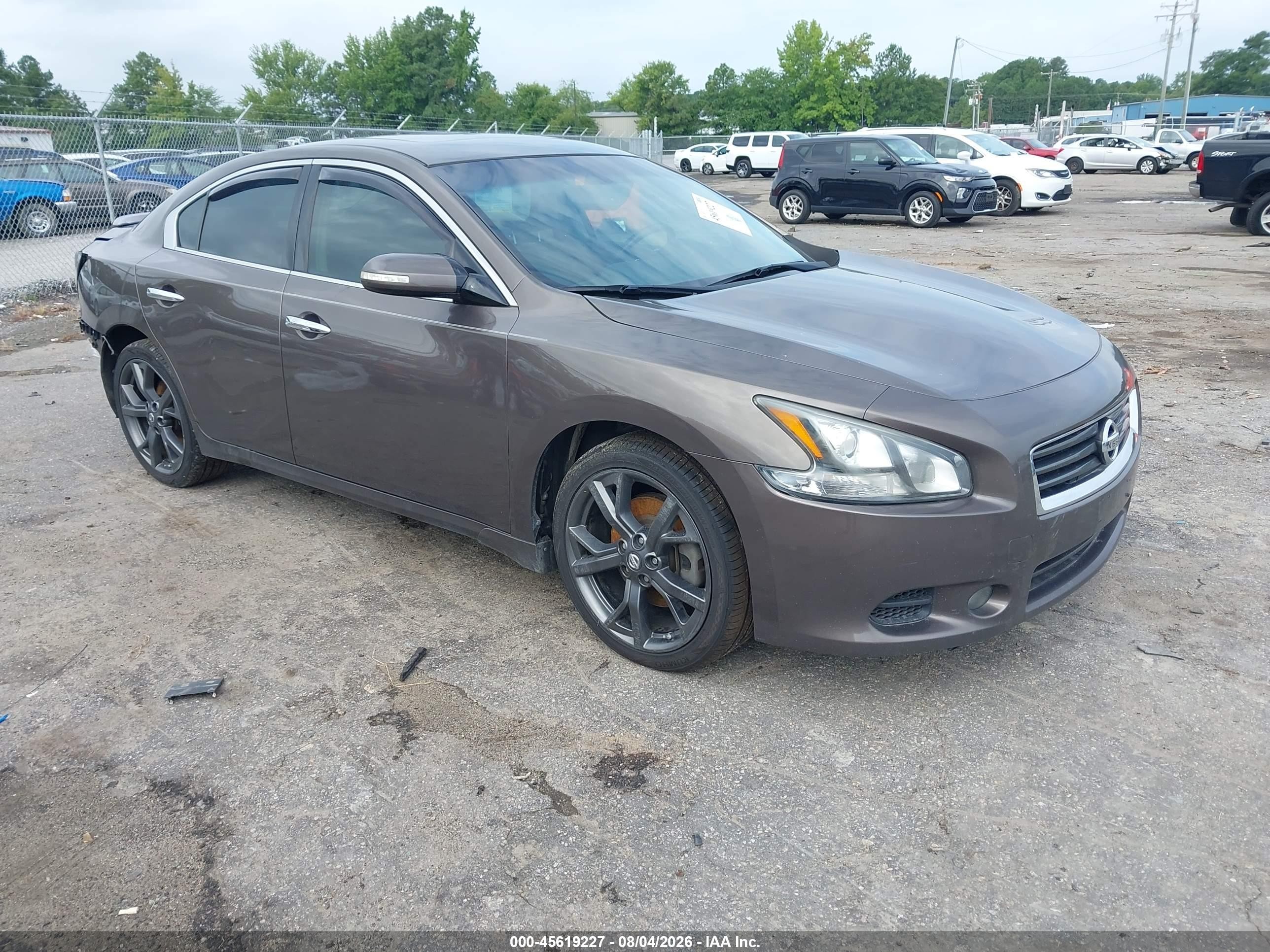 2014 Nissan Maxima 3.5 Sv Gray vin: 1N4AA5AP1EC451346
