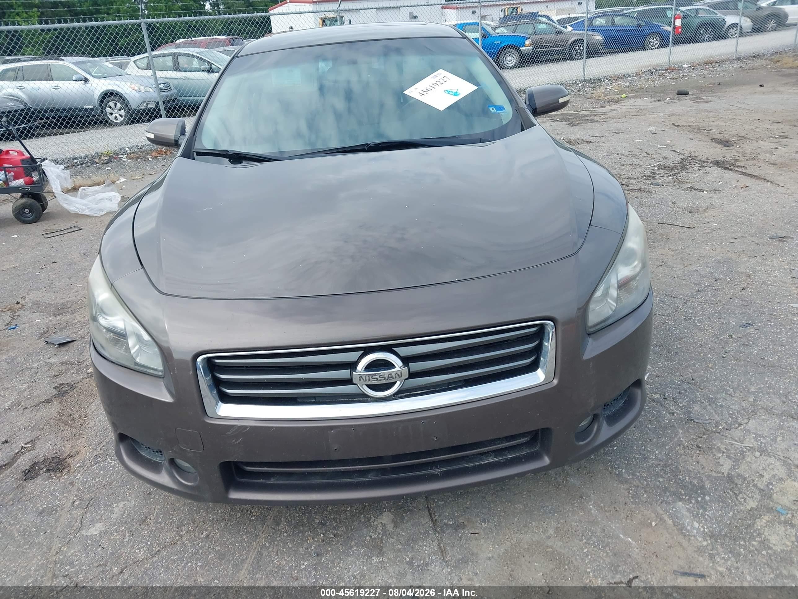 2014 Nissan Maxima 3.5 Sv Gray vin: 1N4AA5AP1EC451346