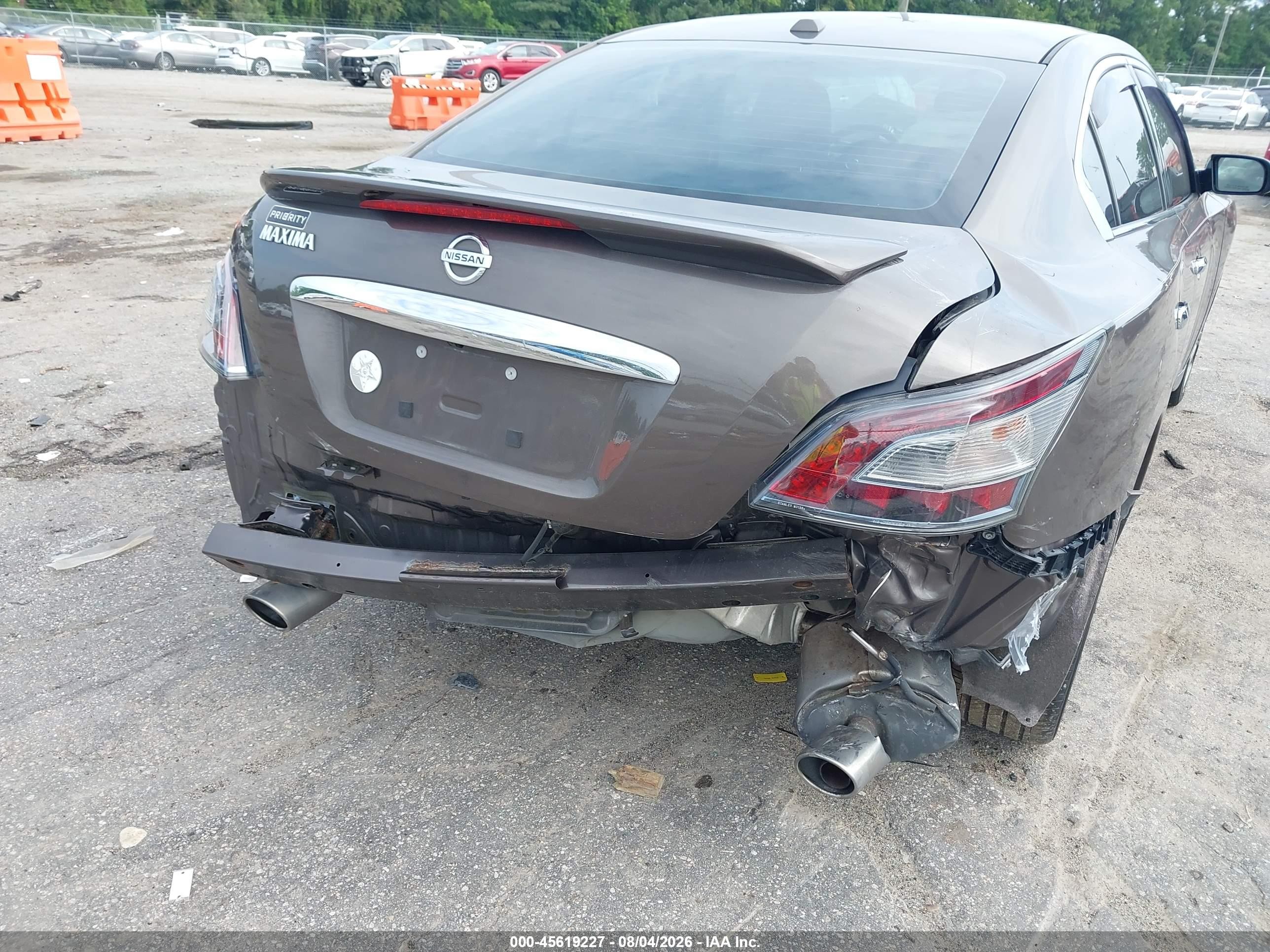 2014 Nissan Maxima 3.5 Sv Gray vin: 1N4AA5AP1EC451346