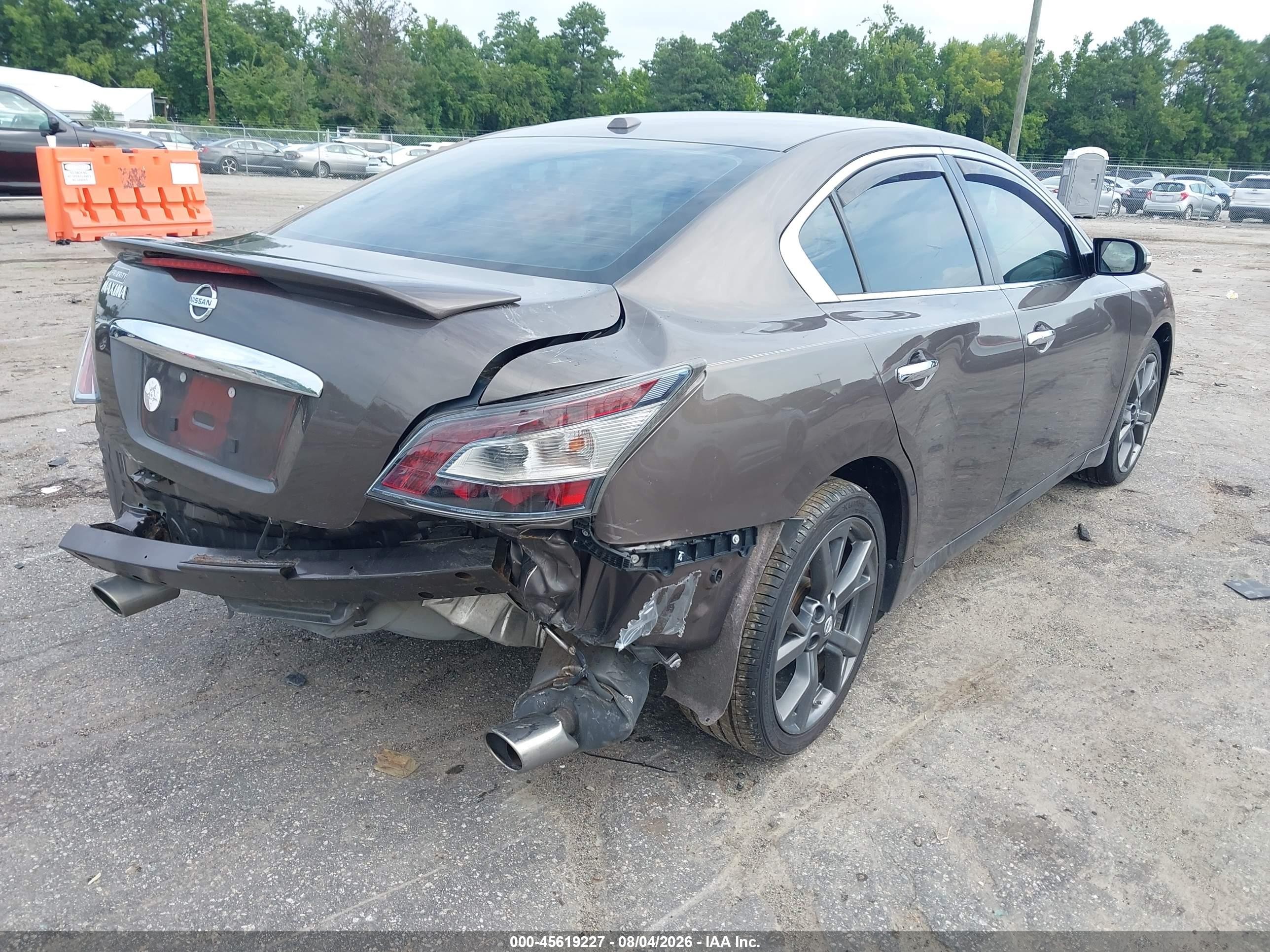 2014 Nissan Maxima 3.5 Sv Gray vin: 1N4AA5AP1EC451346