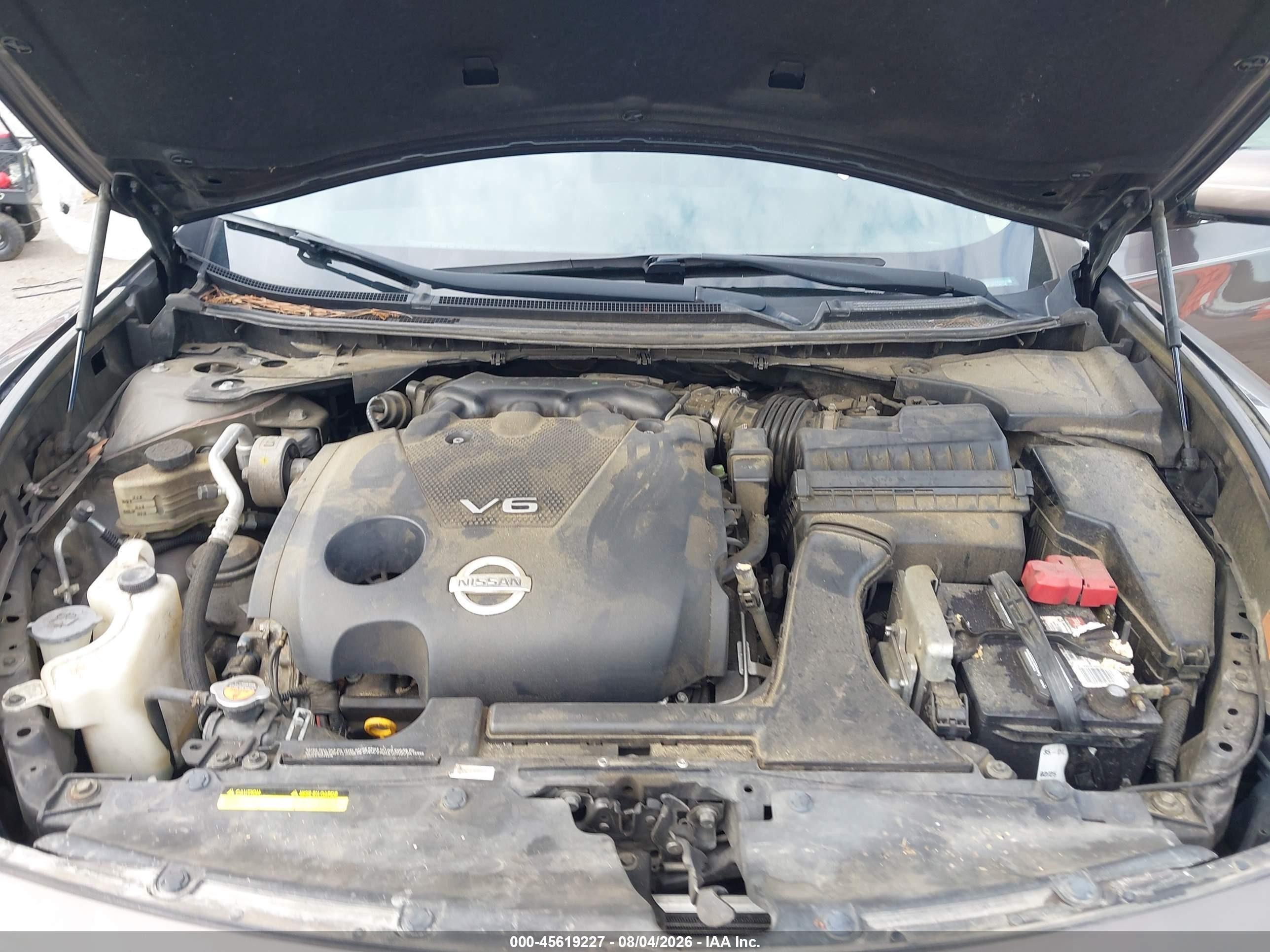 2014 Nissan Maxima 3.5 Sv Gray vin: 1N4AA5AP1EC451346