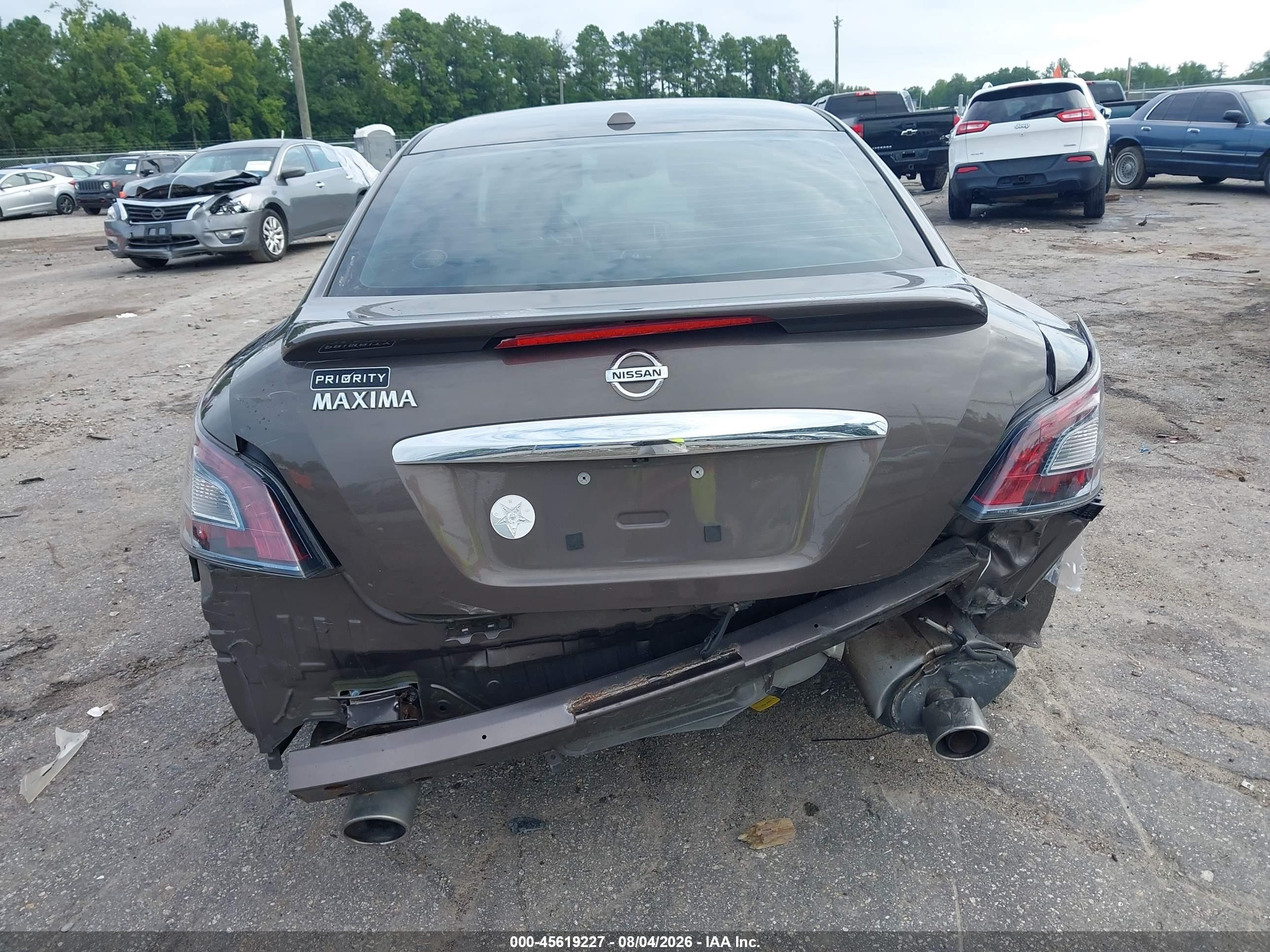 2014 Nissan Maxima 3.5 Sv Gray vin: 1N4AA5AP1EC451346