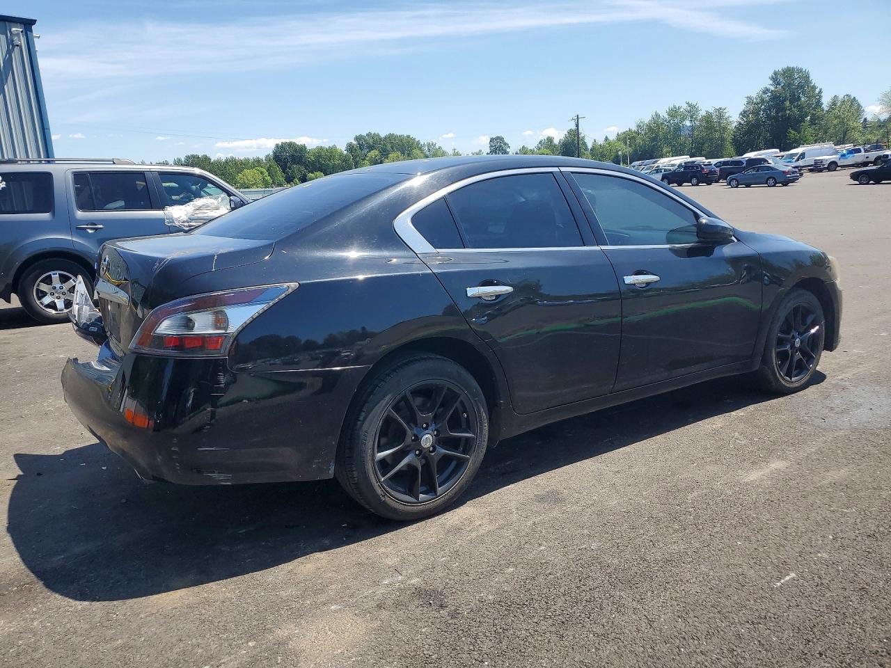 2014 Nissan Maxima 3.5 S Black vin: 1N4AA5AP1EC451704