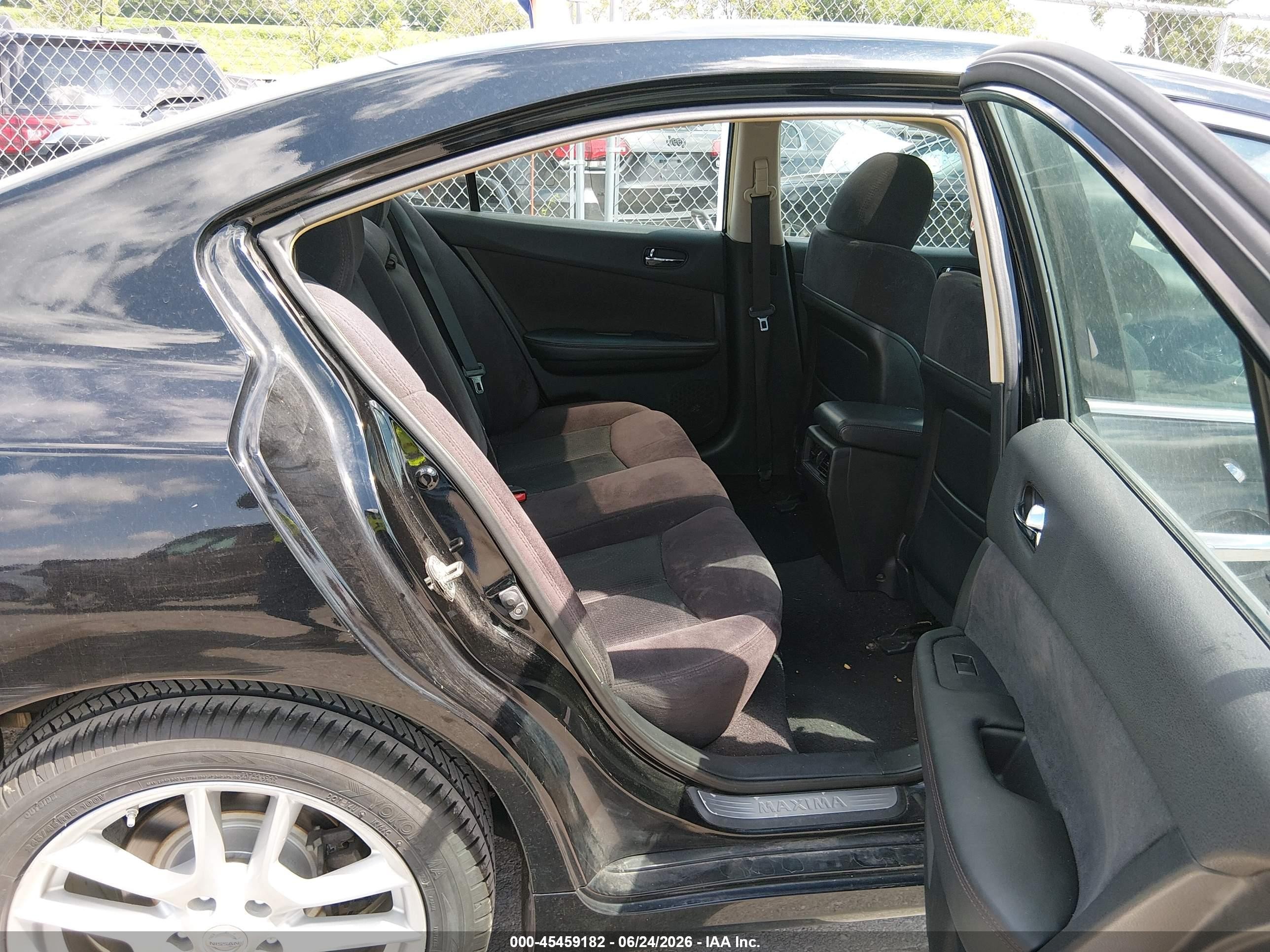 2014 Nissan Maxima 3.5 S/3.5 Sv Black vin: 1N4AA5AP1EC460855