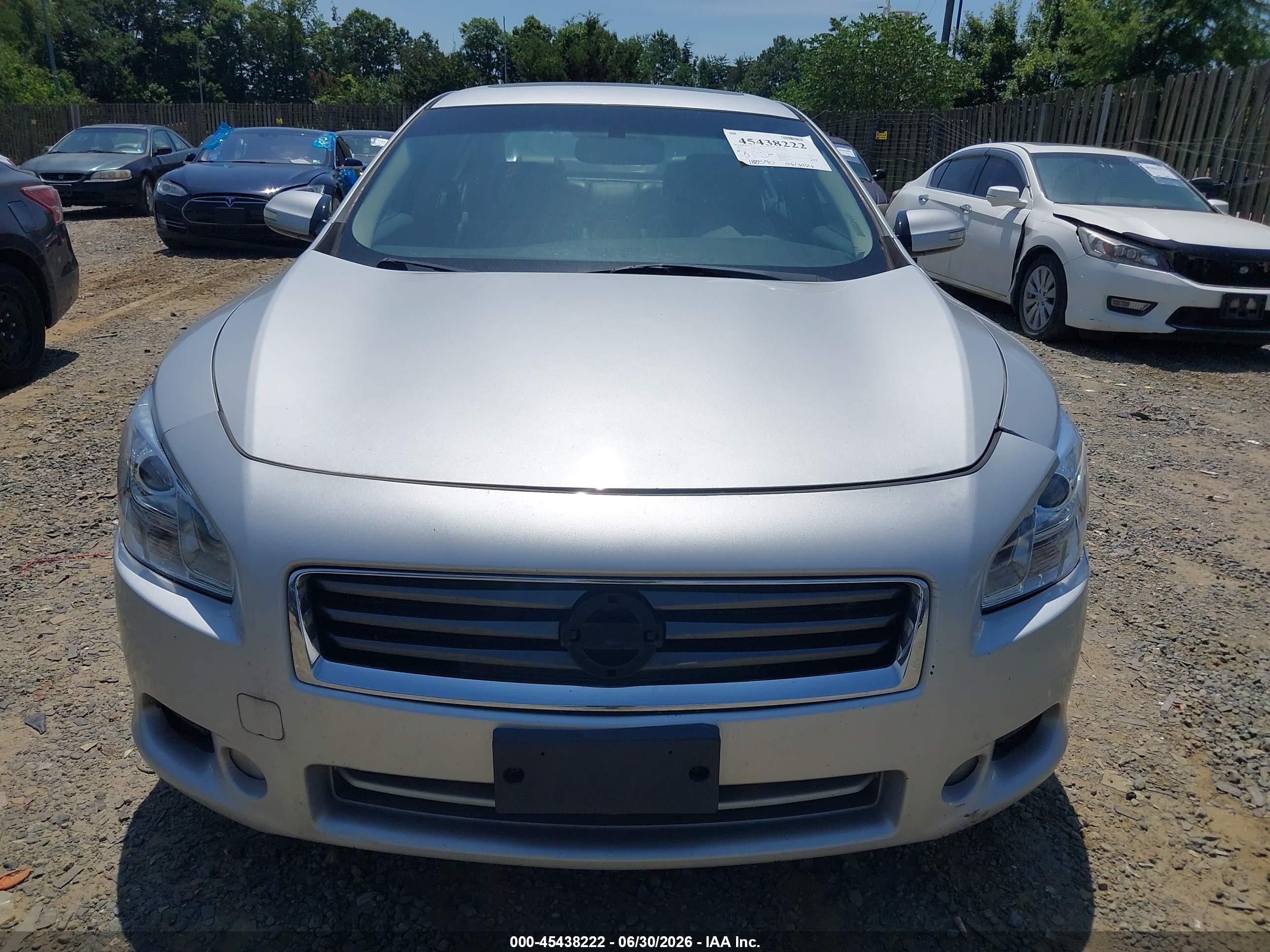2014 Nissan Maxima 3.5 Sv Silver vin: 1N4AA5AP1EC462573