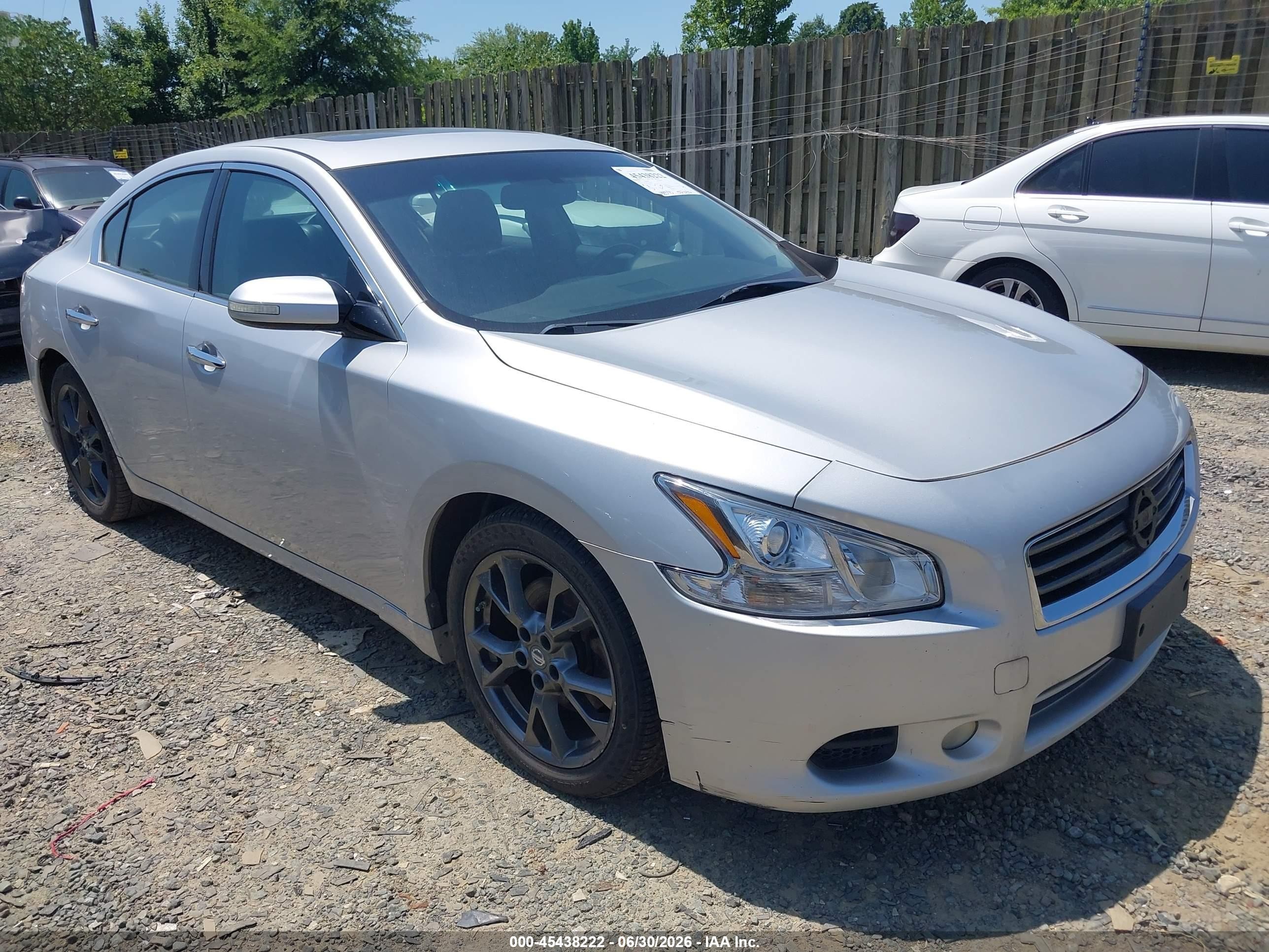 2014 Nissan Maxima 3.5 Sv Silver vin: 1N4AA5AP1EC462573