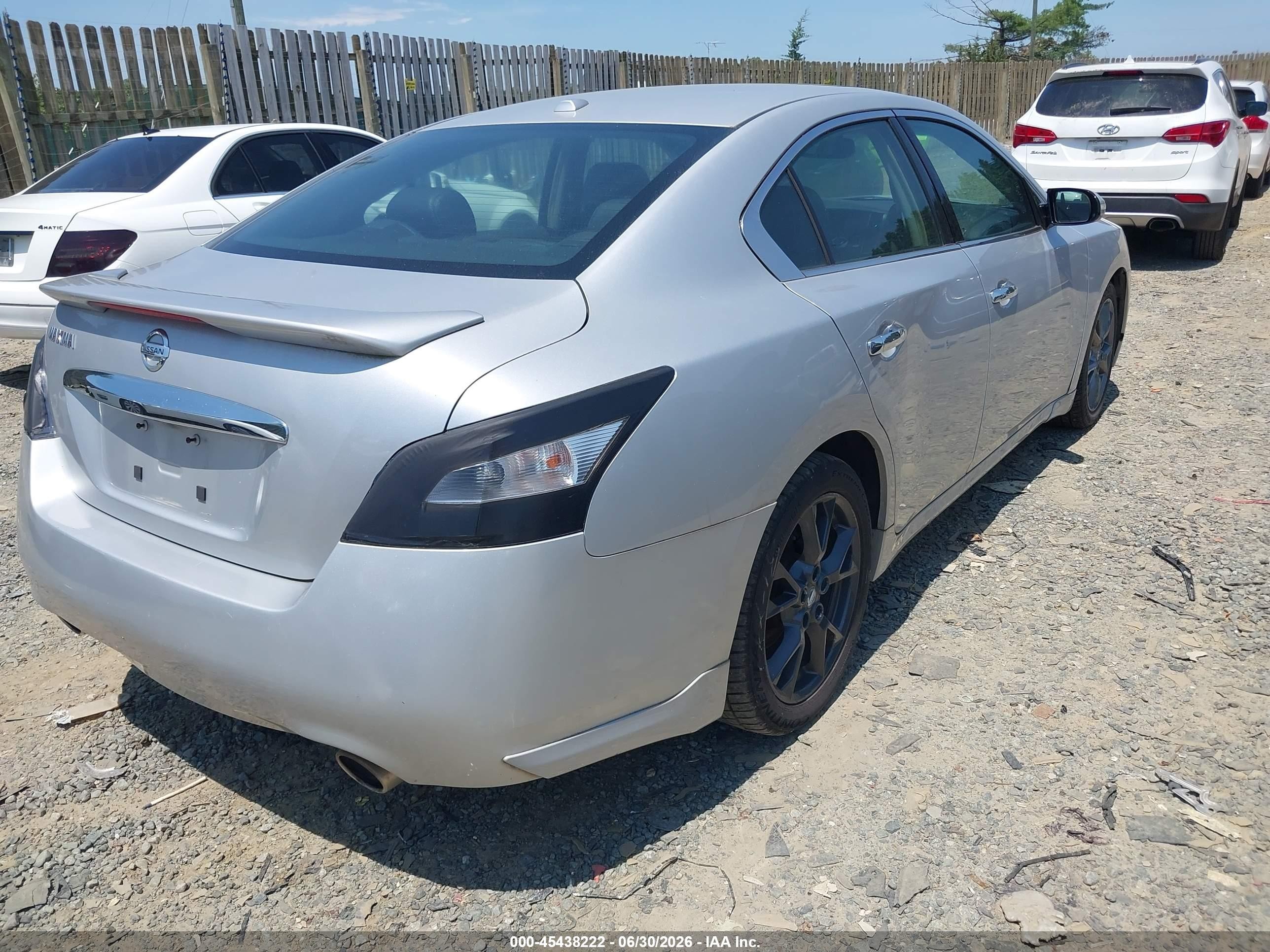 2014 Nissan Maxima 3.5 Sv Silver vin: 1N4AA5AP1EC462573