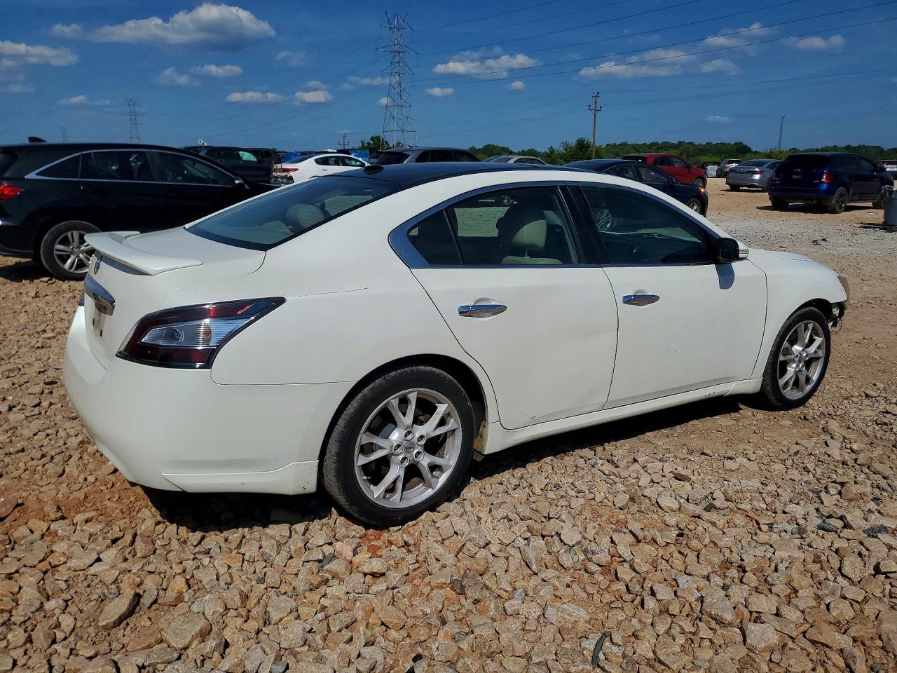 2014 Nissan Maxima 3.5 Sv Белый vin: 1N4AA5AP1EC464582