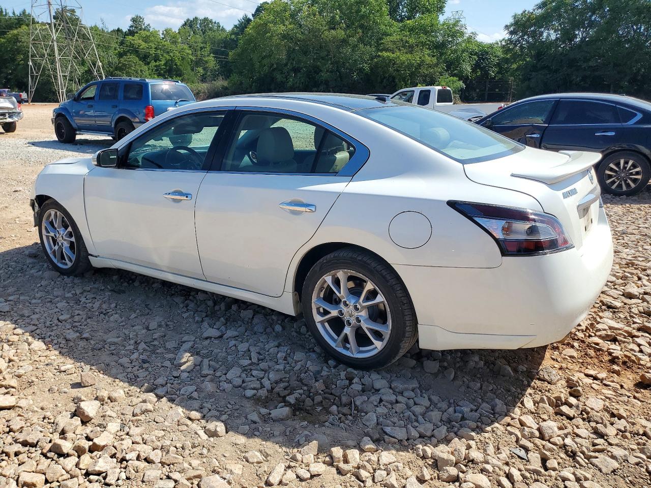 2014 Nissan Maxima 3.5 Sv Белый vin: 1N4AA5AP1EC464582