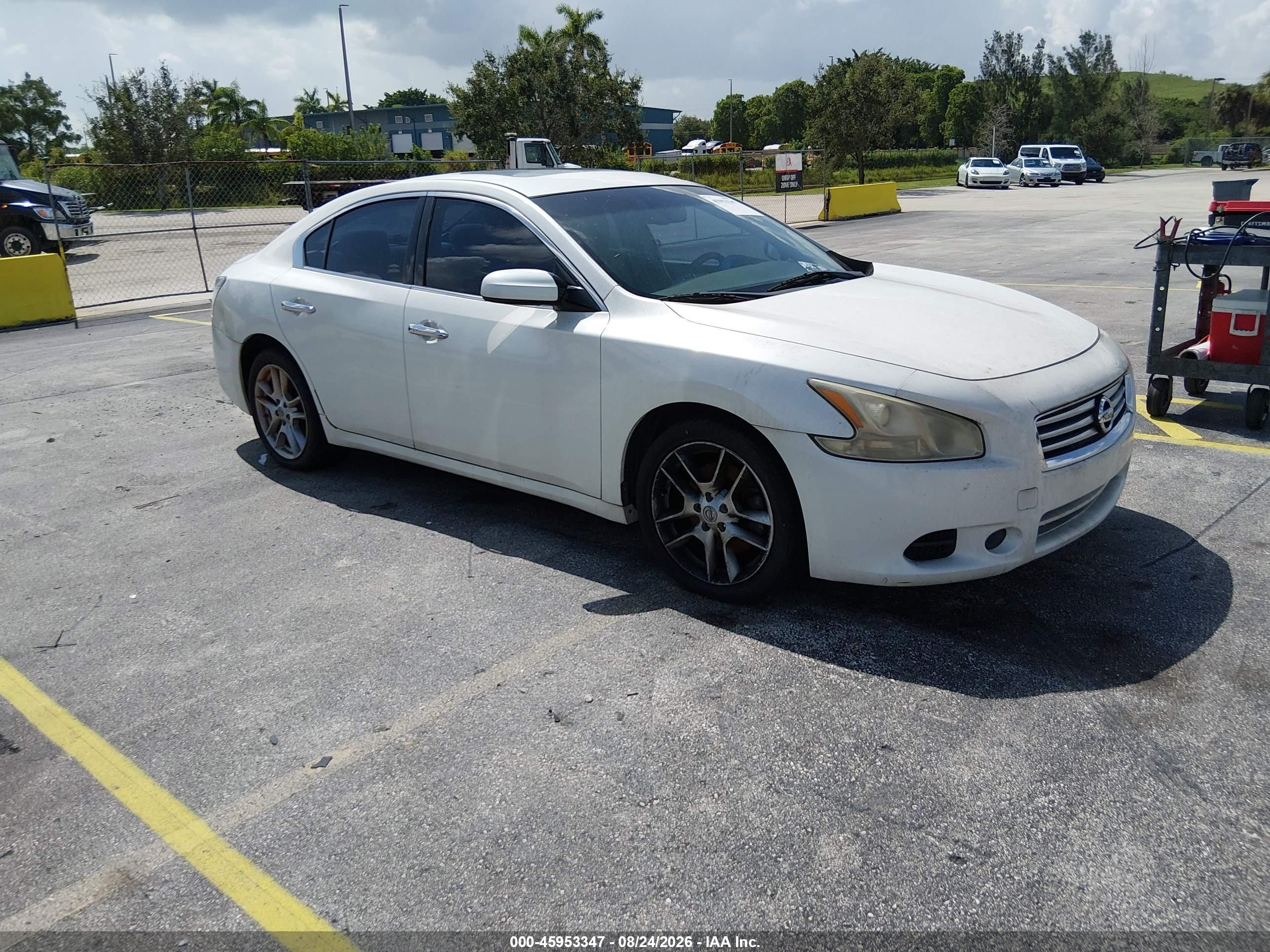 2014 Nissan Maxima 3.5 S/3.5 Sv White vin: 1N4AA5AP1EC464940