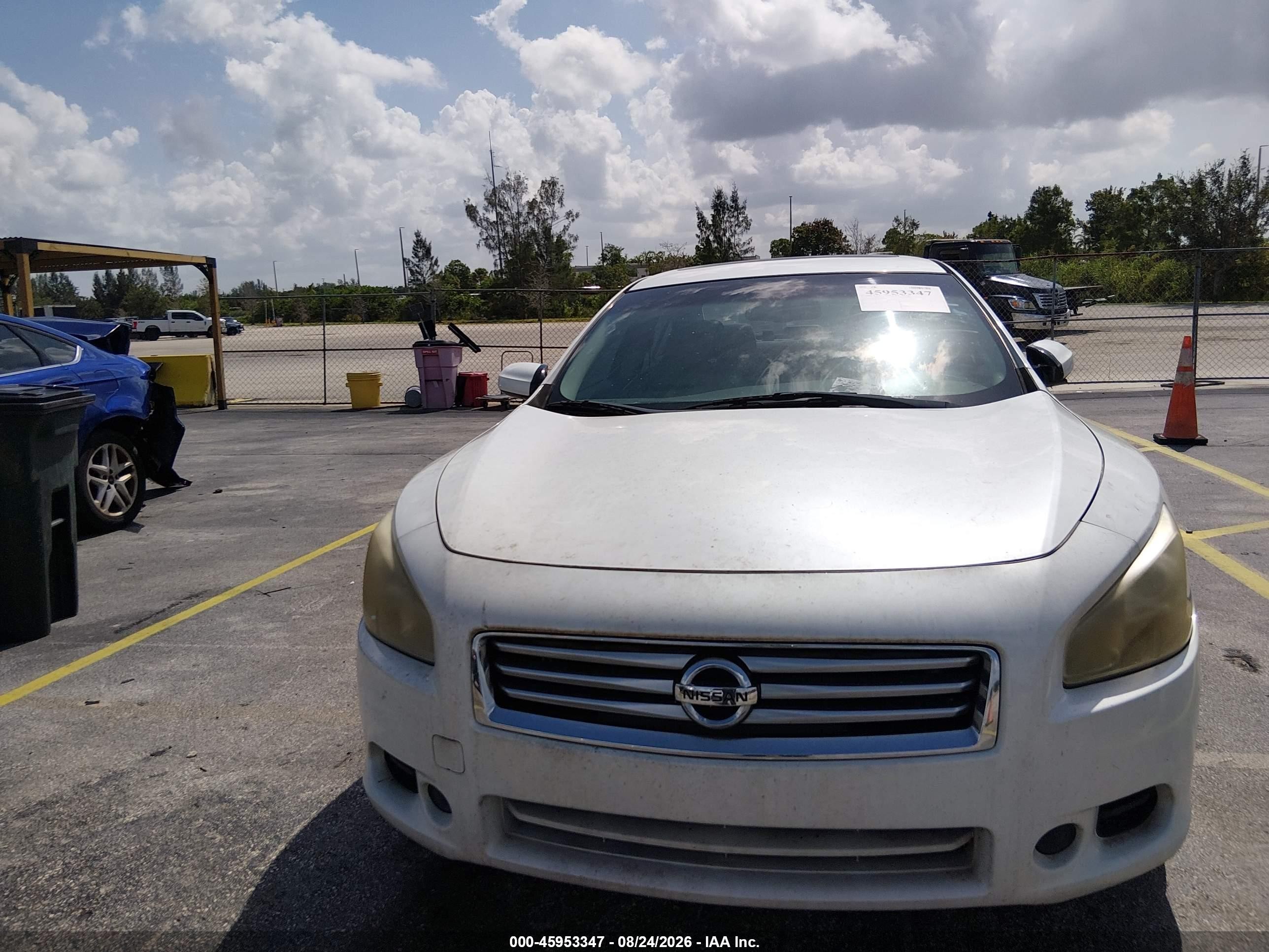 2014 Nissan Maxima 3.5 S/3.5 Sv White vin: 1N4AA5AP1EC464940