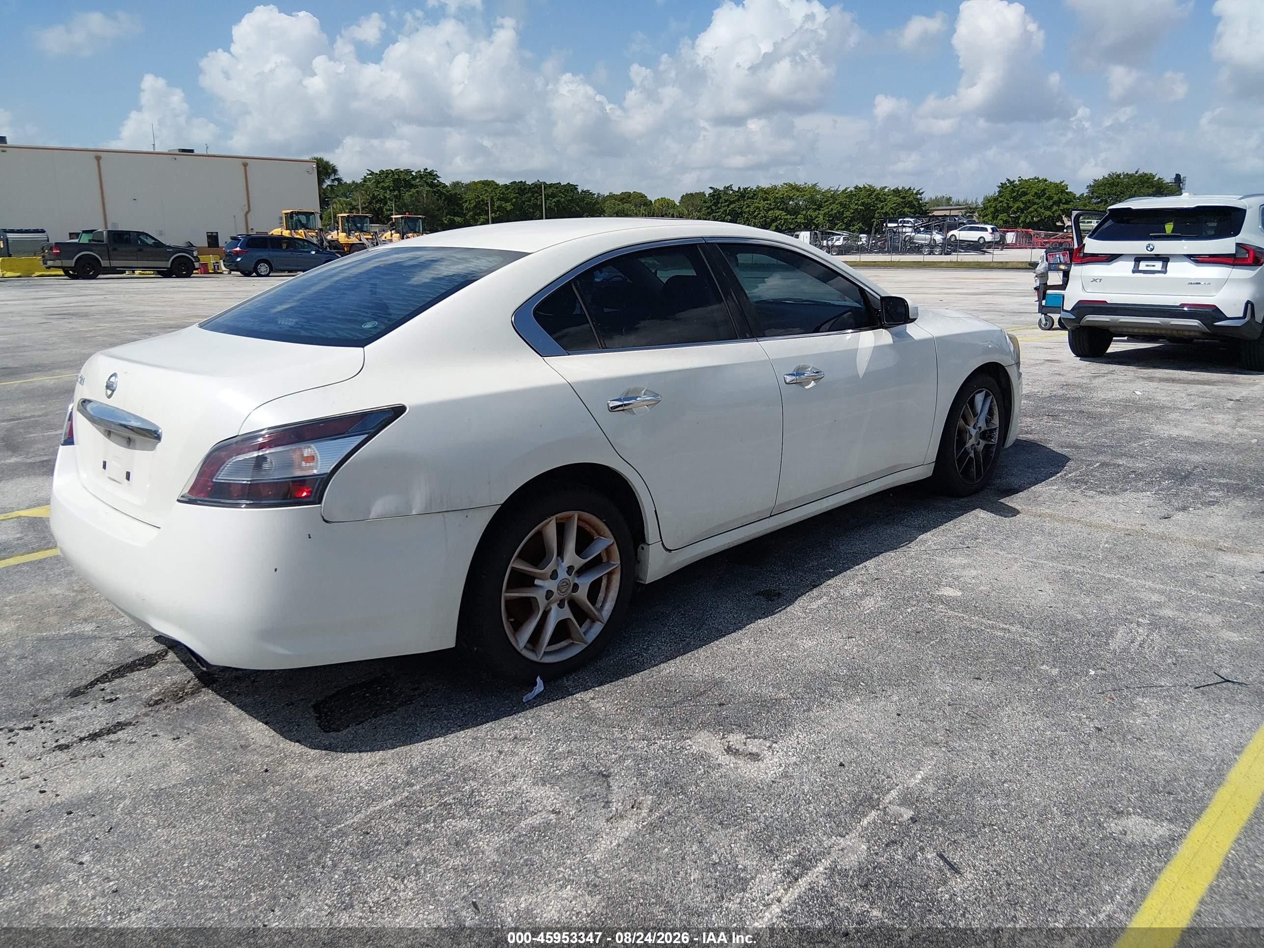 2014 Nissan Maxima 3.5 S/3.5 Sv White vin: 1N4AA5AP1EC464940
