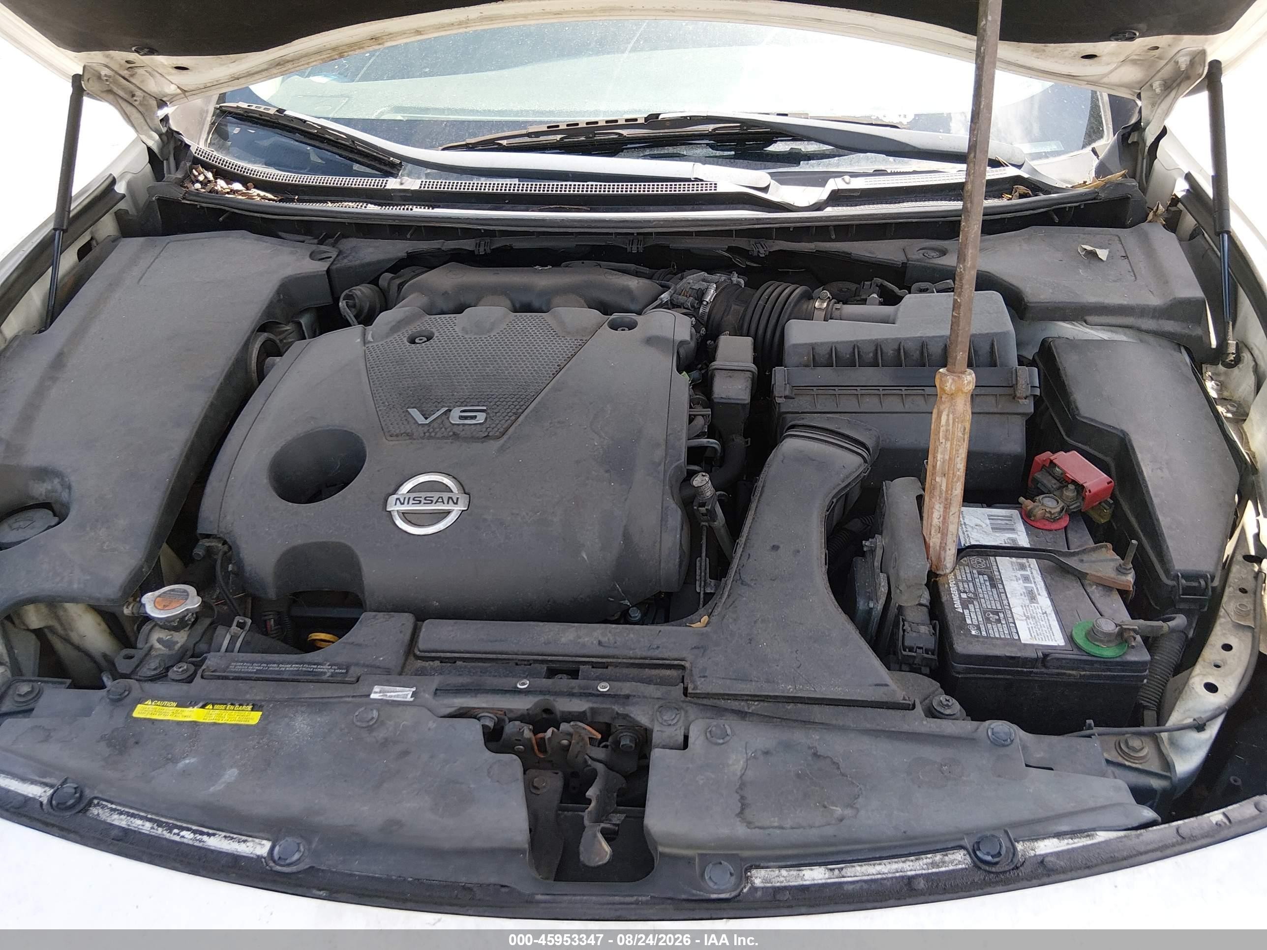 2014 Nissan Maxima 3.5 S/3.5 Sv White vin: 1N4AA5AP1EC464940