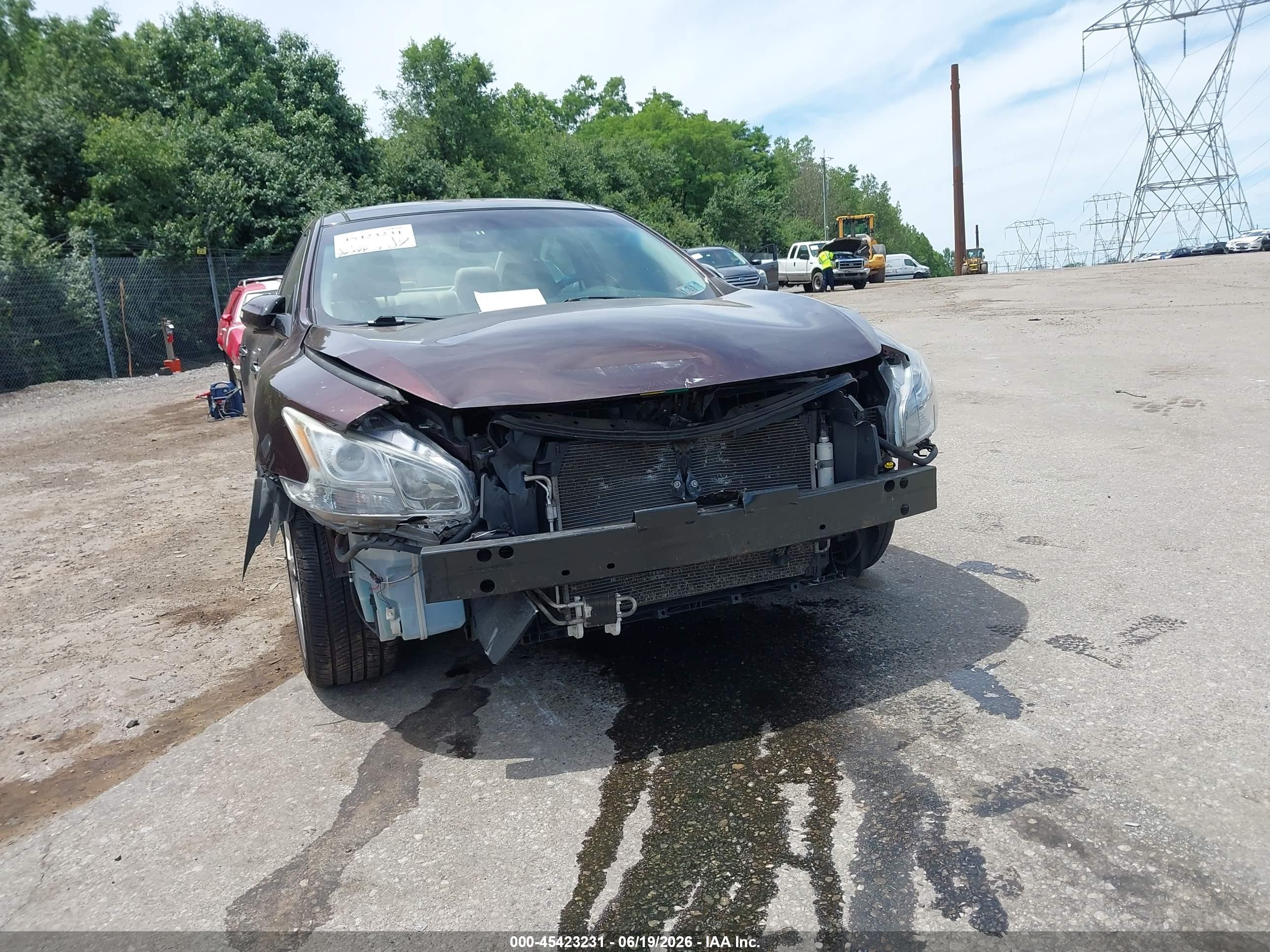 2014 Nissan Maxima 3.5 Sv Burgundy vin: 1N4AA5AP1EC472293