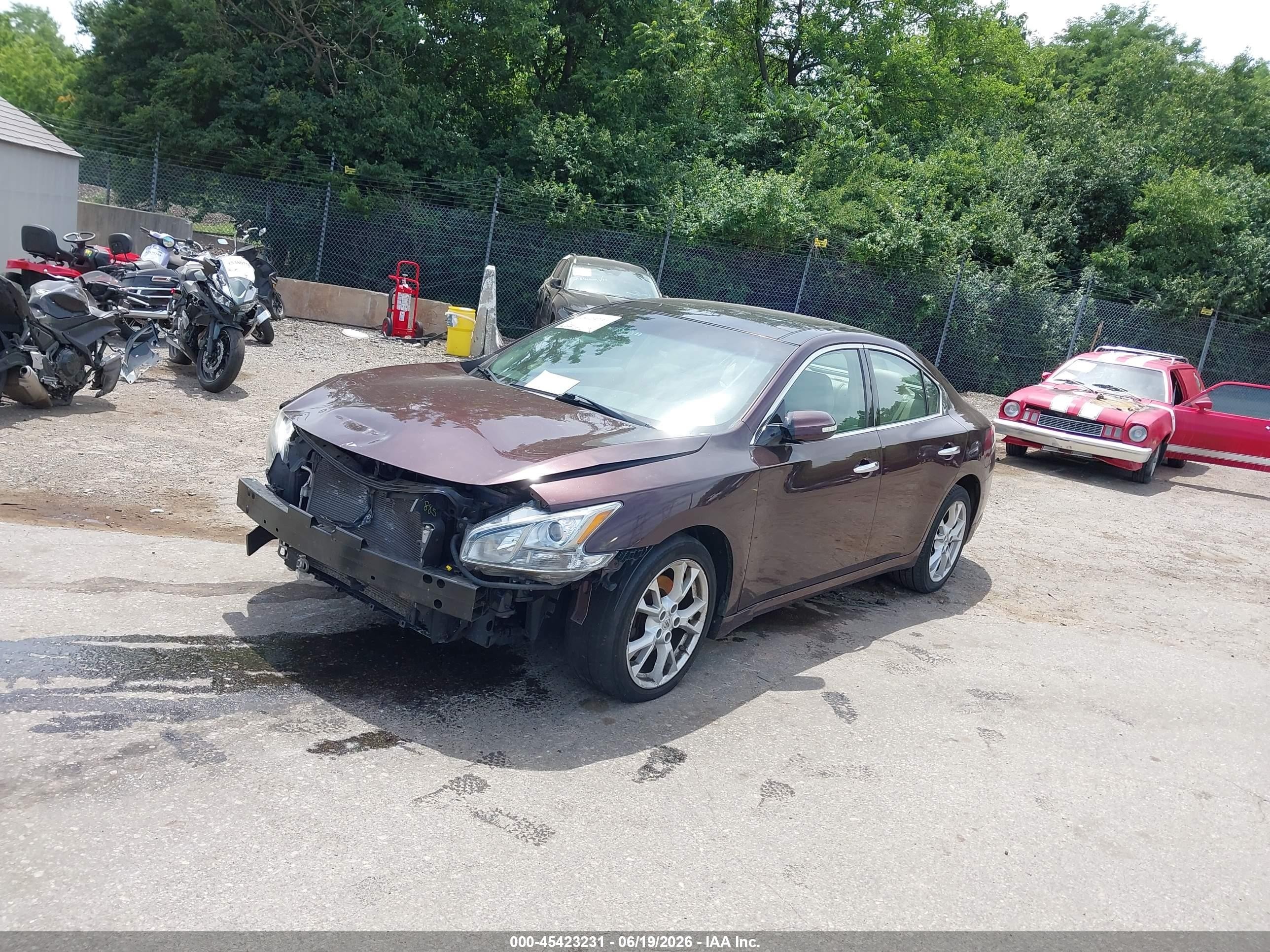 2014 Nissan Maxima 3.5 Sv Burgundy vin: 1N4AA5AP1EC472293