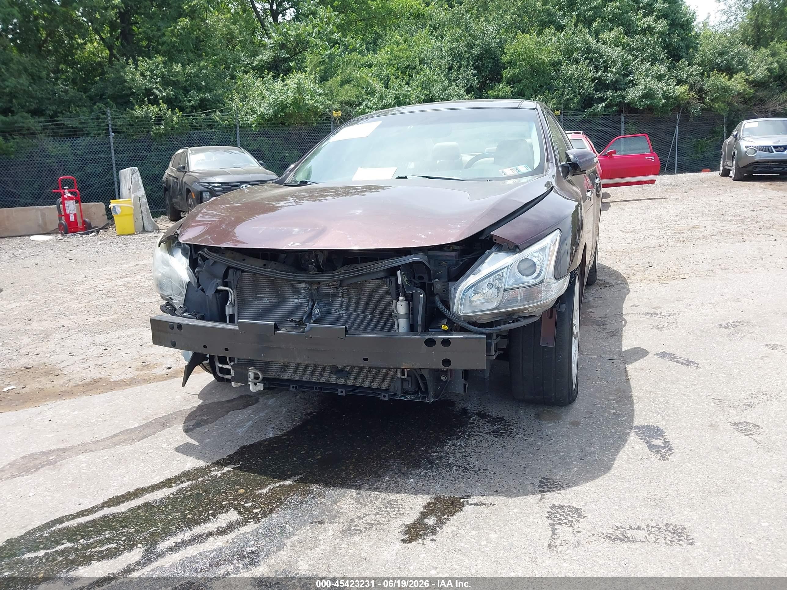 2014 Nissan Maxima 3.5 Sv Burgundy vin: 1N4AA5AP1EC472293