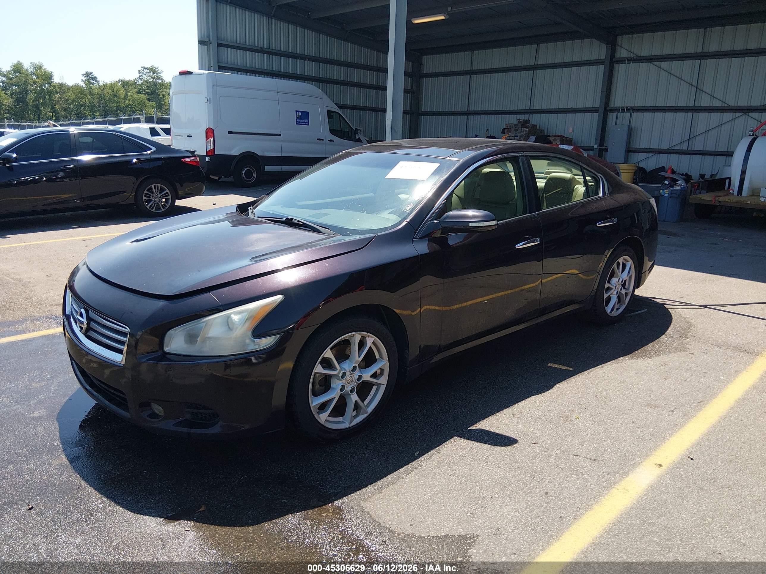 2014 Nissan Maxima 3.5 Sv Maroon vin: 1N4AA5AP1EC473959