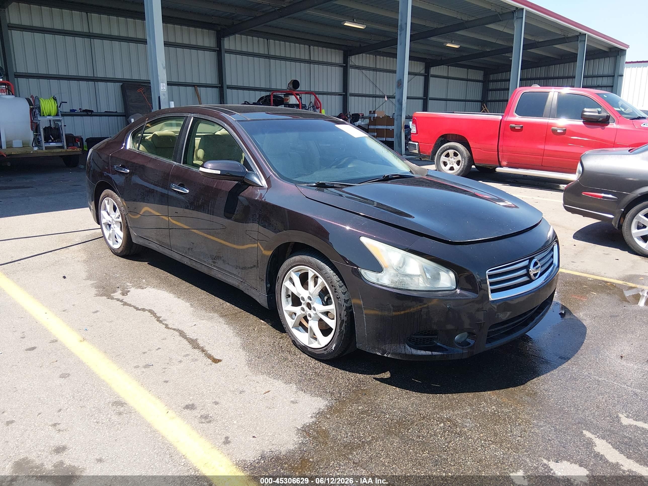 2014 Nissan Maxima 3.5 Sv Maroon vin: 1N4AA5AP1EC473959