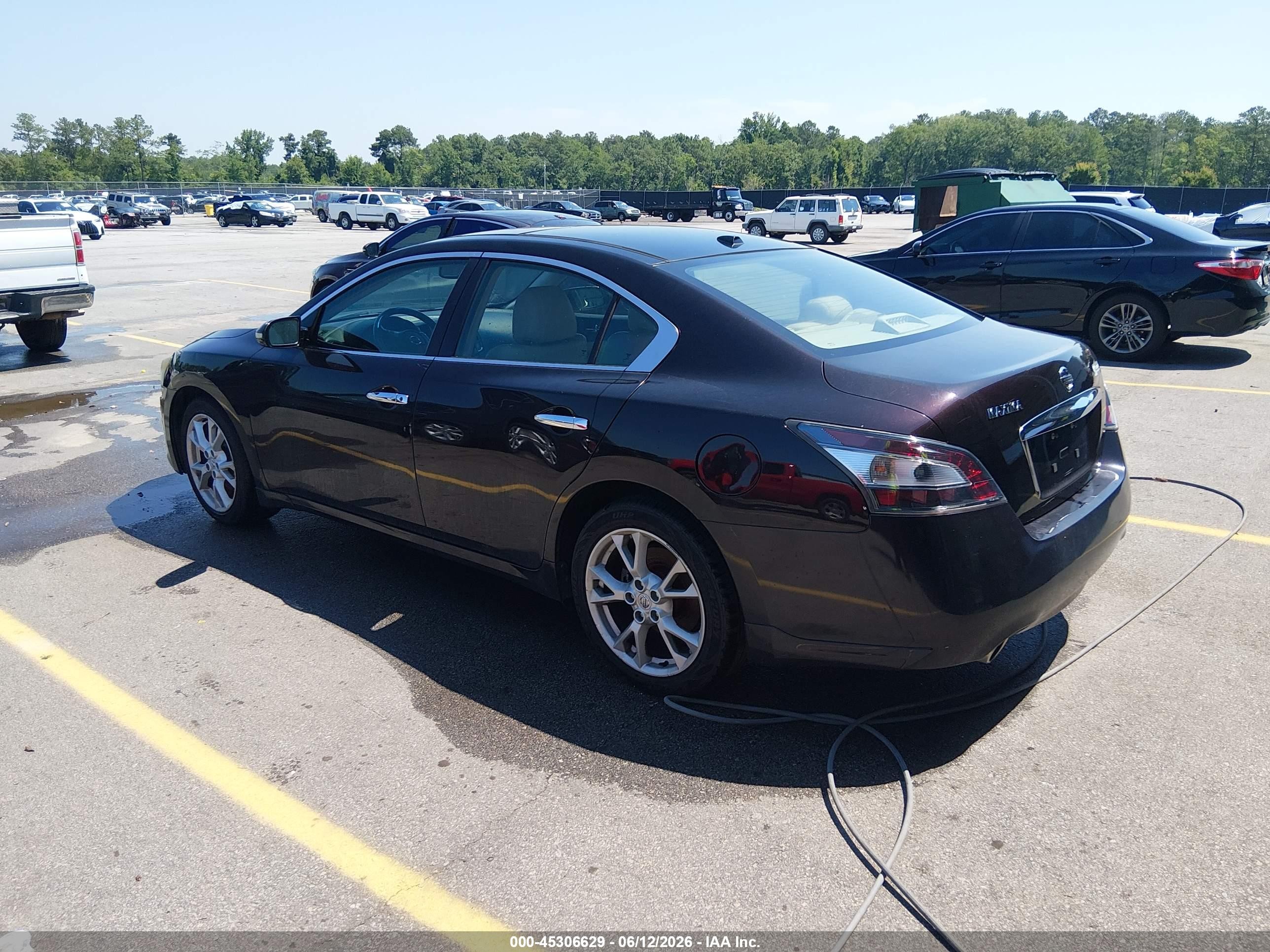 2014 Nissan Maxima 3.5 Sv Maroon vin: 1N4AA5AP1EC473959