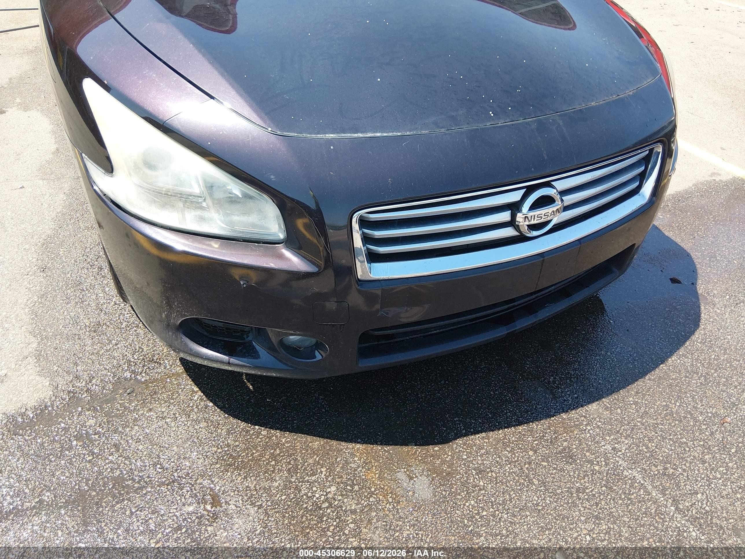 2014 Nissan Maxima 3.5 Sv Maroon vin: 1N4AA5AP1EC473959