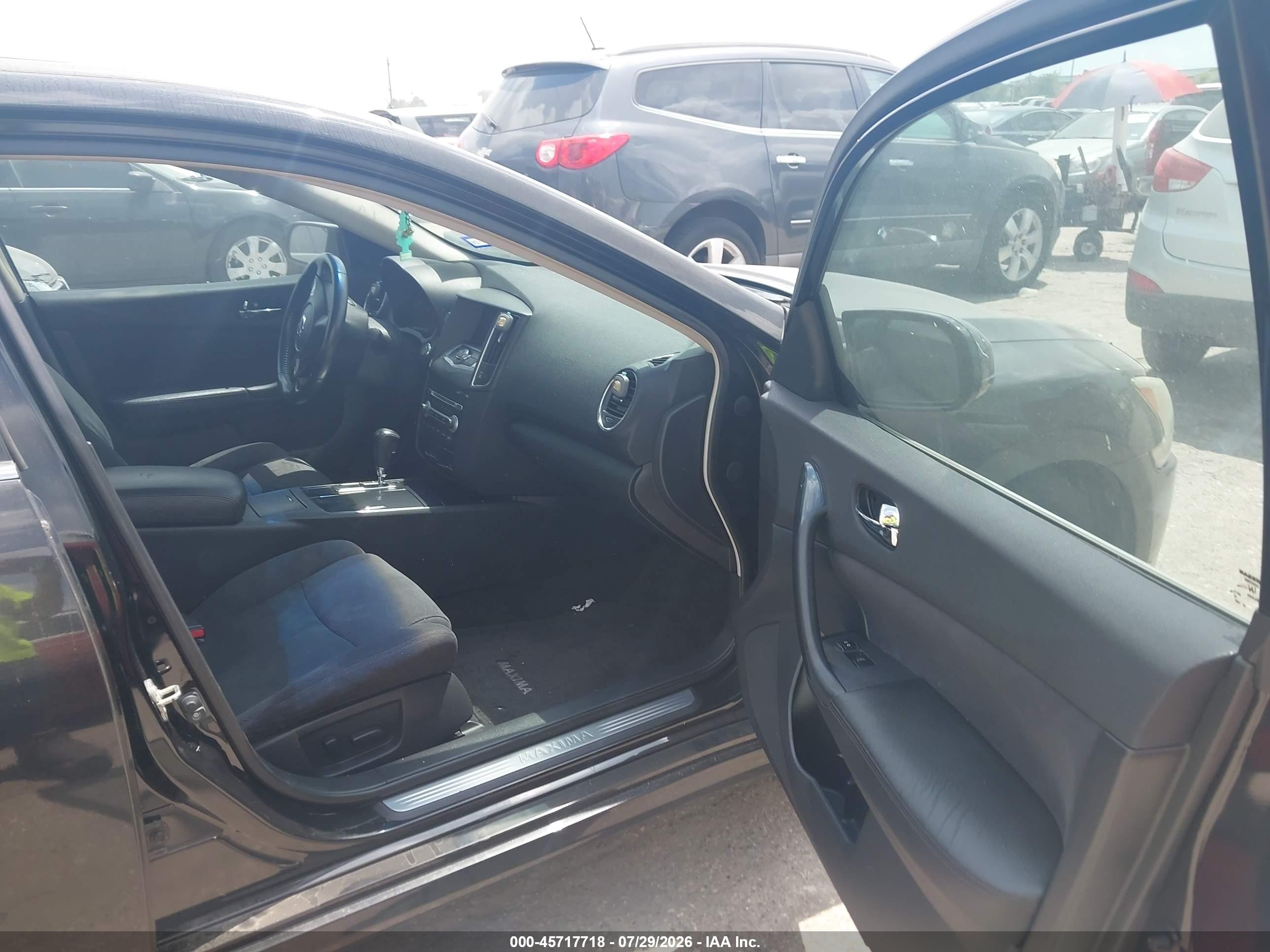 2014 Nissan Maxima 3.5 S/3.5 Sv Black vin: 1N4AA5AP1EC484508